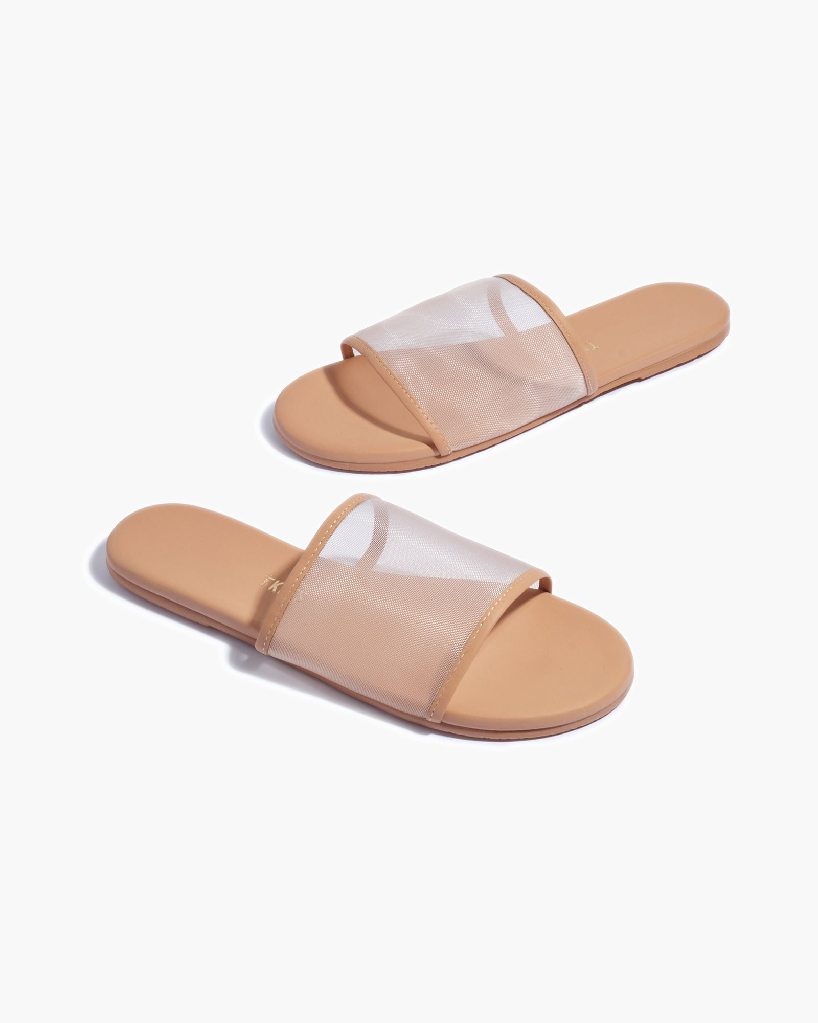 Women's TKEES Blair Slides Khaki | SWHIB5190