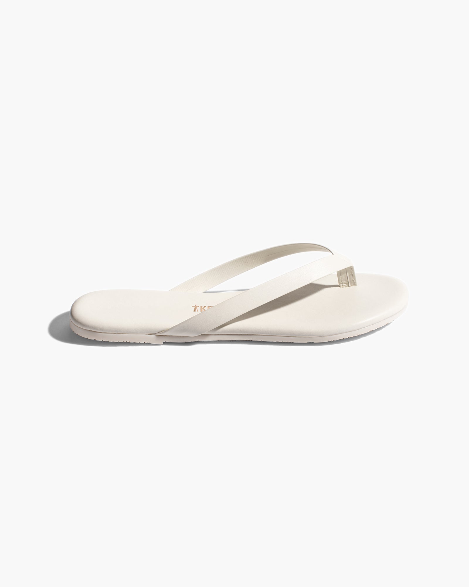 Women's TKEES Boyfriend Flip Flops Cream | FMNVQ5178