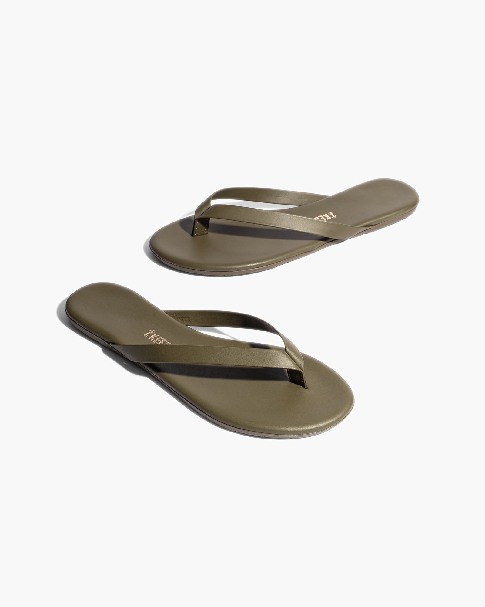 Women's TKEES Boyfriend Flip Flops Green | JUSFR6250