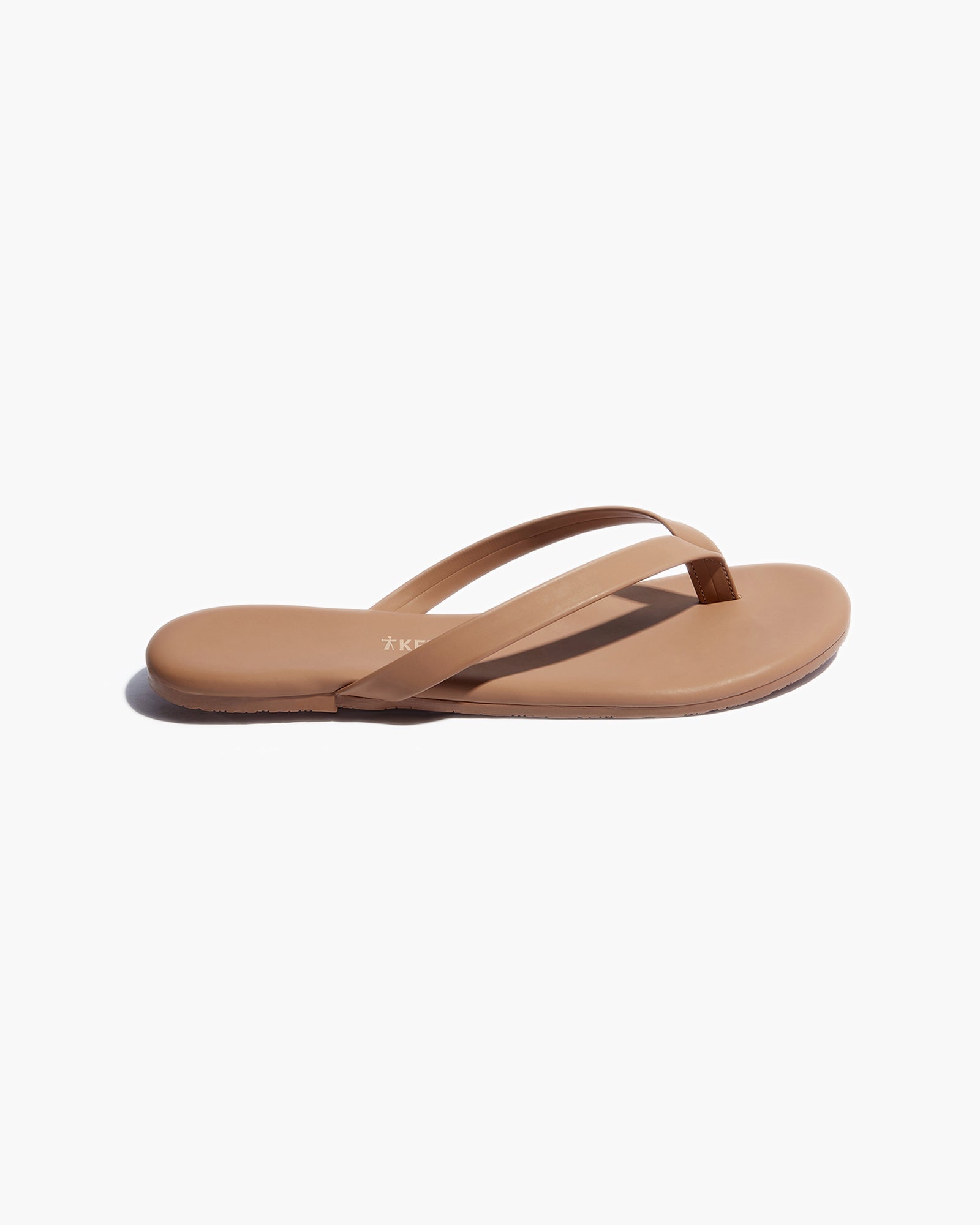 Women's TKEES Boyfriend Vegan Flip Flops Brown | AEZXG5374