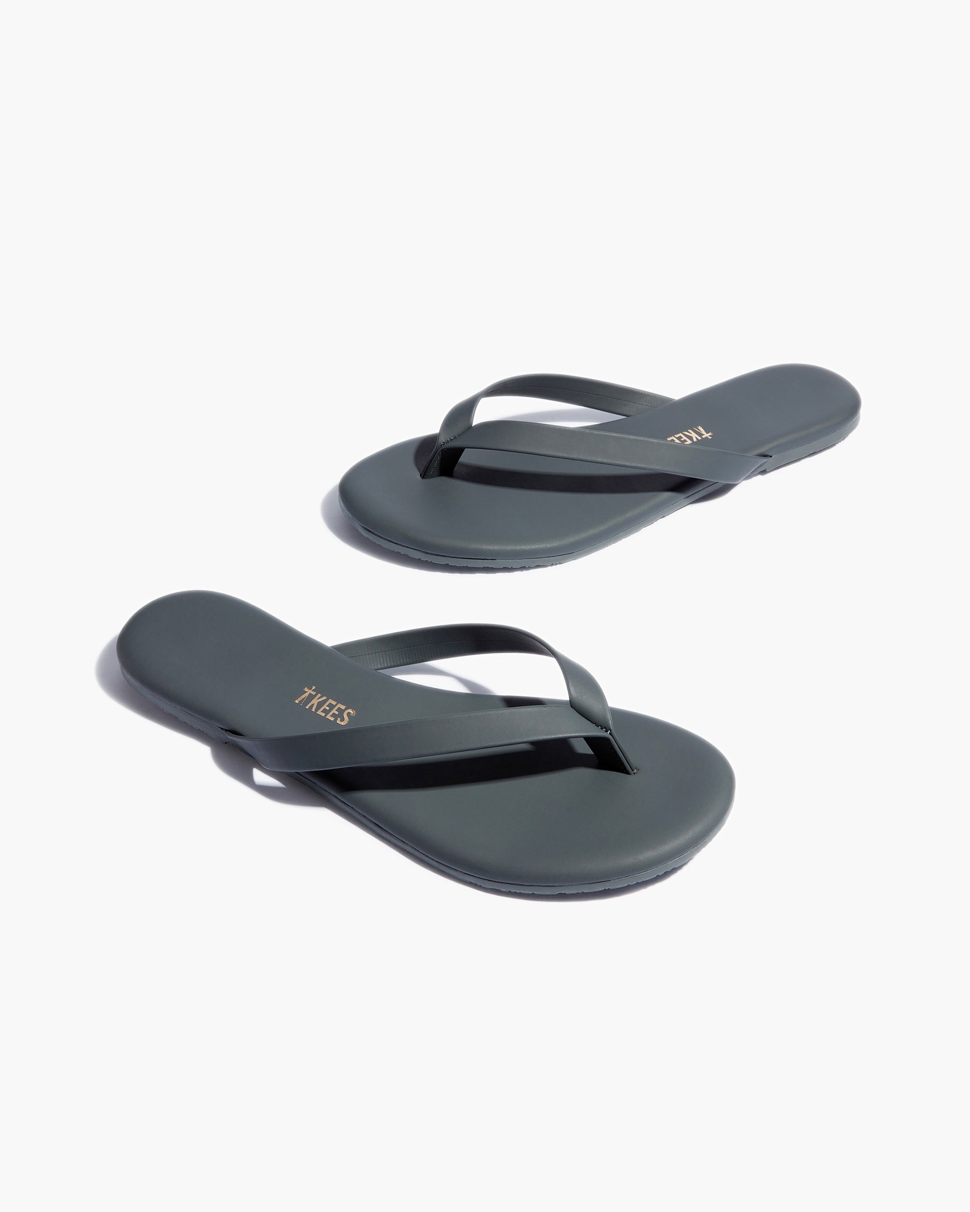 Women's TKEES Boyfriend Vegan Flip Flops Blue | AMNWY1239