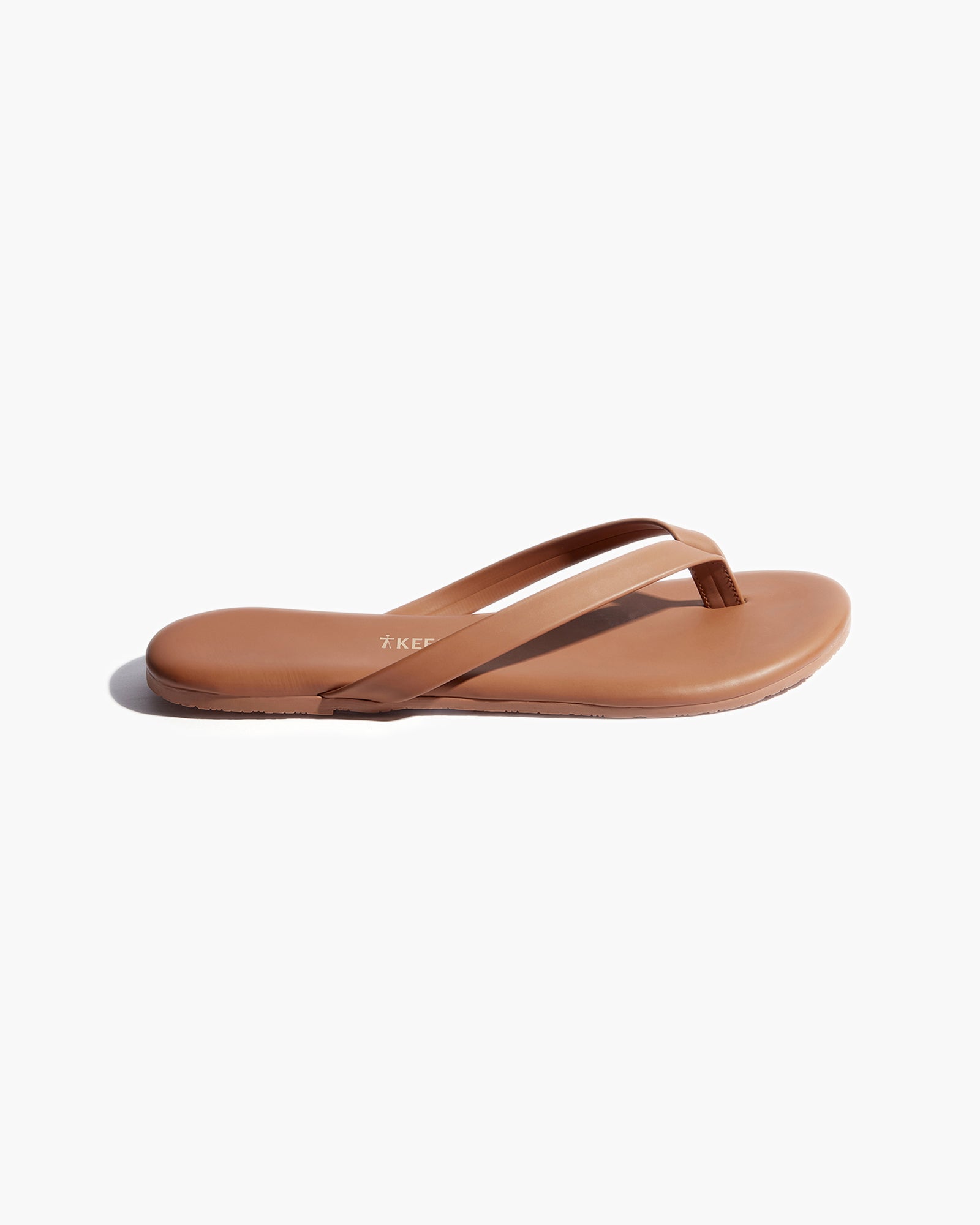 Women's TKEES Boyfriend Vegan Flip Flops Brown | DIABK1403