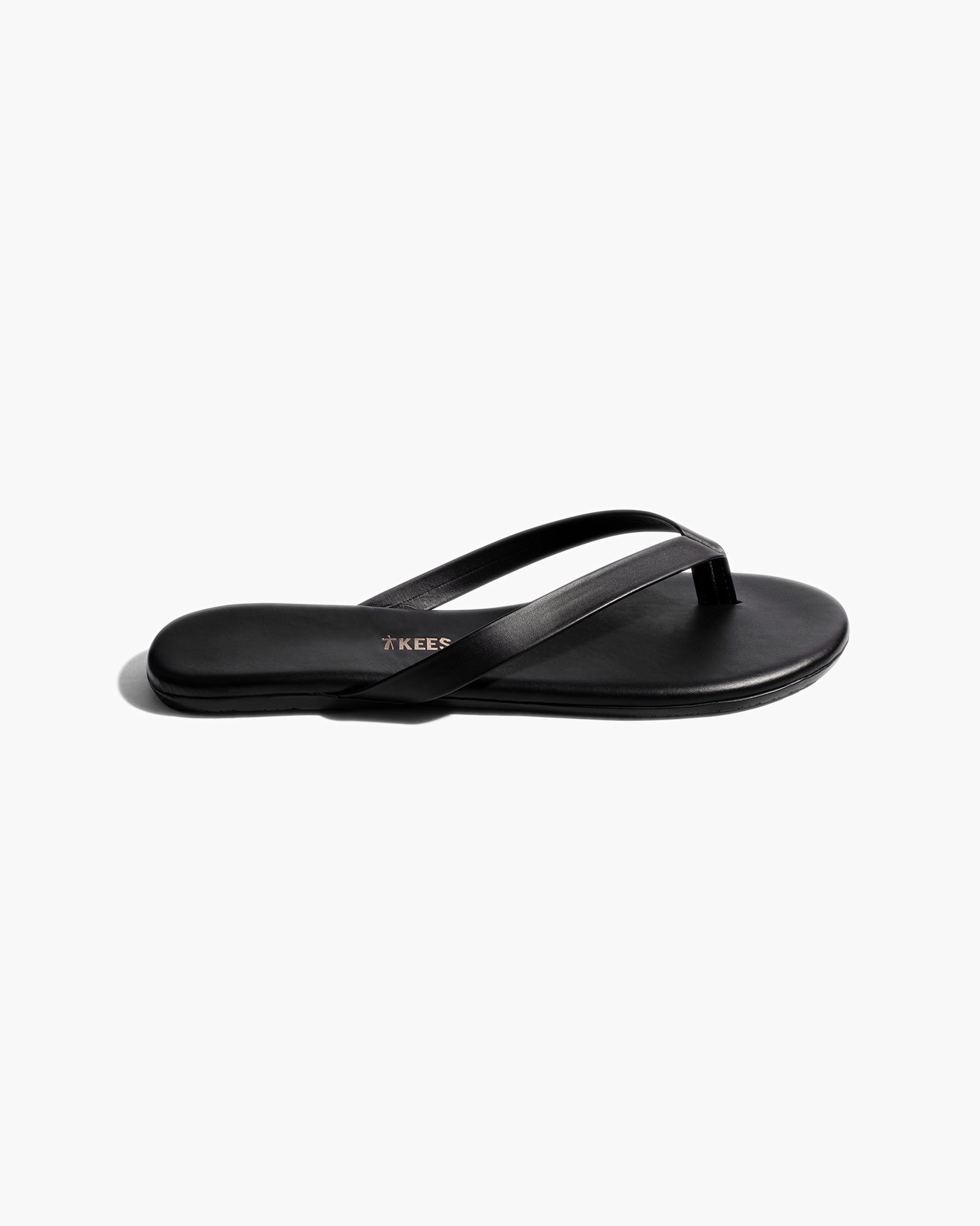 Women's TKEES Boyfriend Vegan Flip Flops Black | QFJDY2143