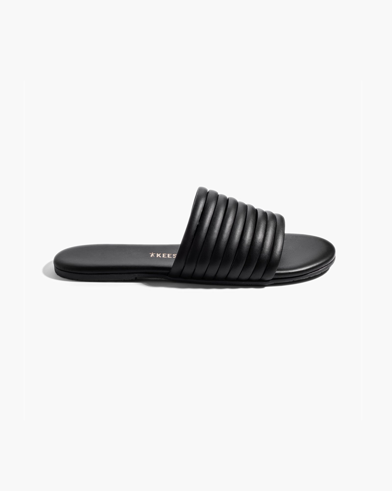 Women's TKEES Caro Slides Black | MQLIS3518