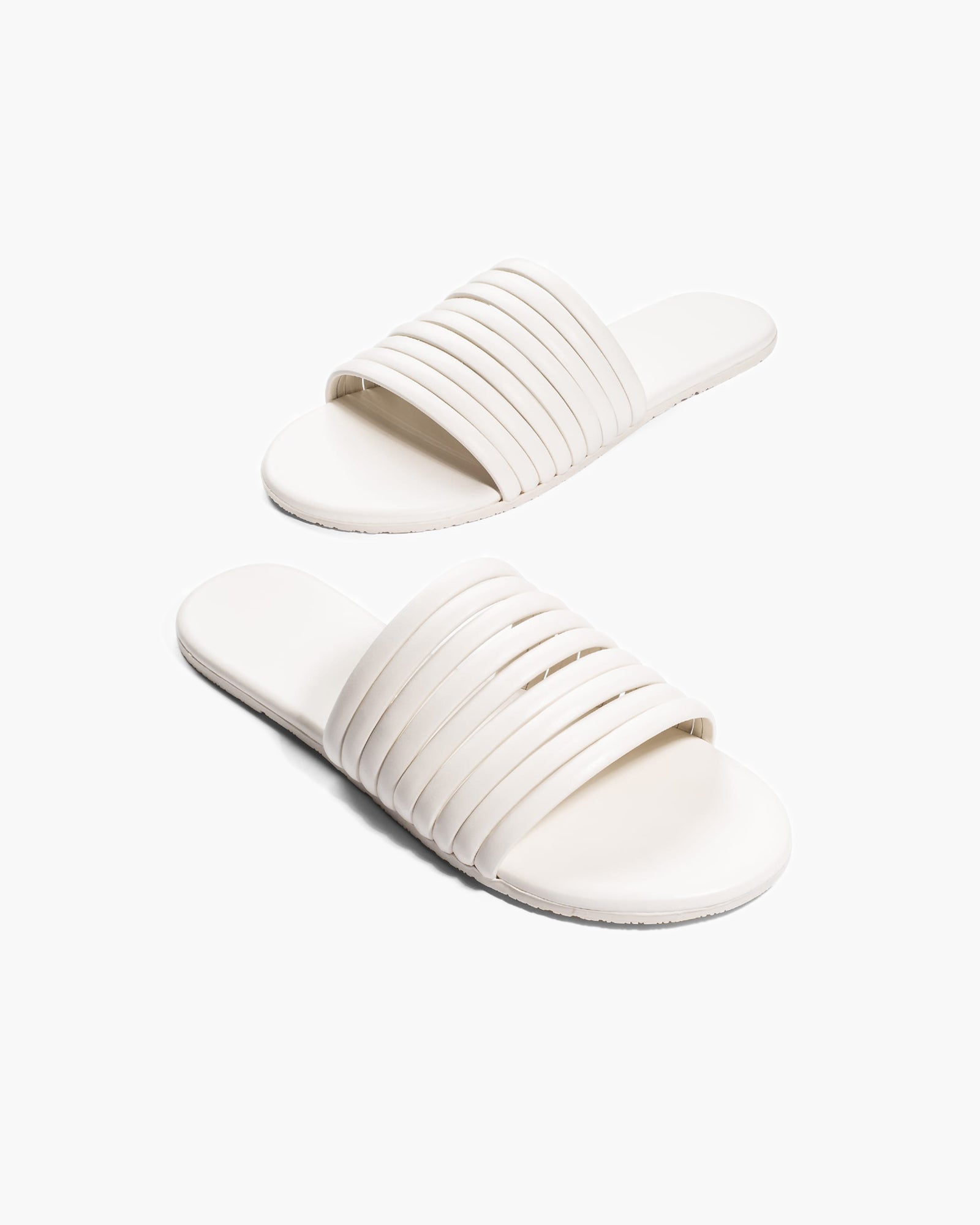 Women's TKEES Caro Slides Cream | UJWTB2859