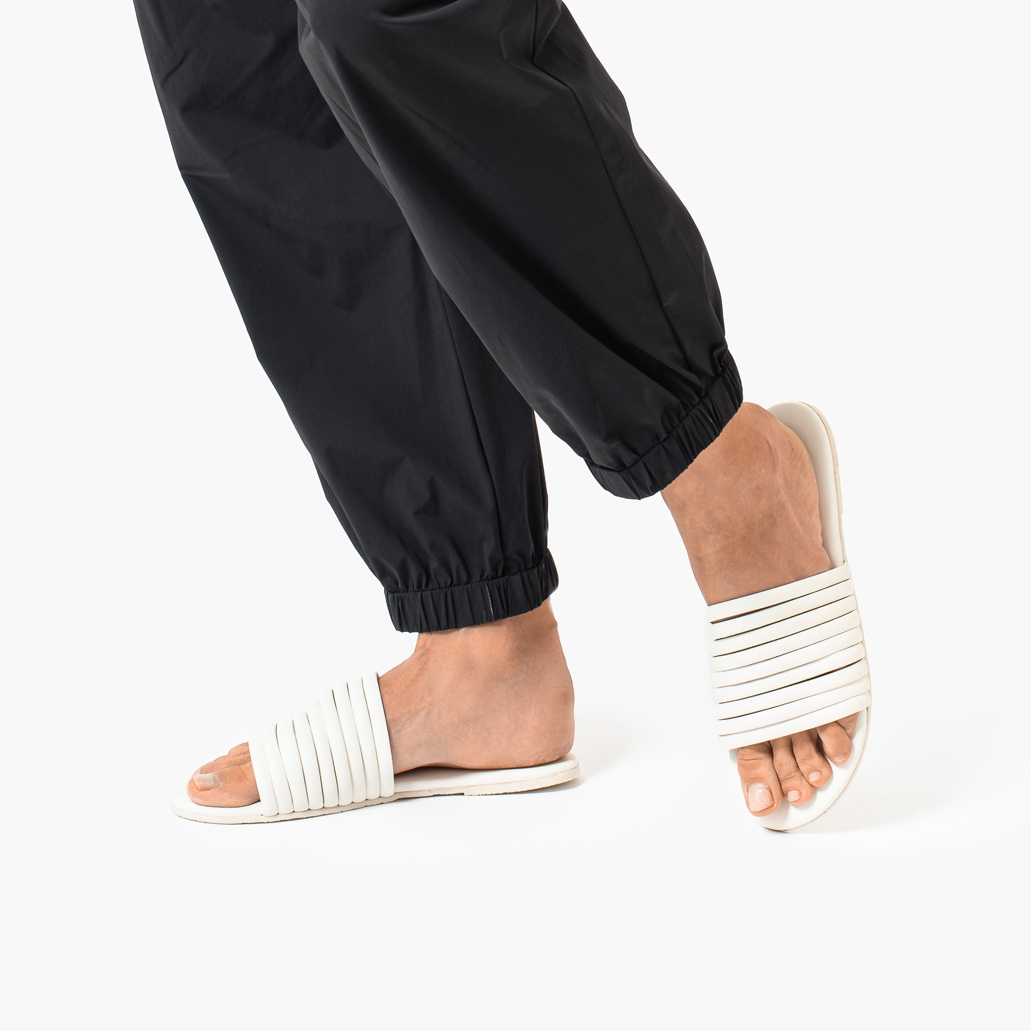 Women's TKEES Caro Slides Cream | UJWTB2859