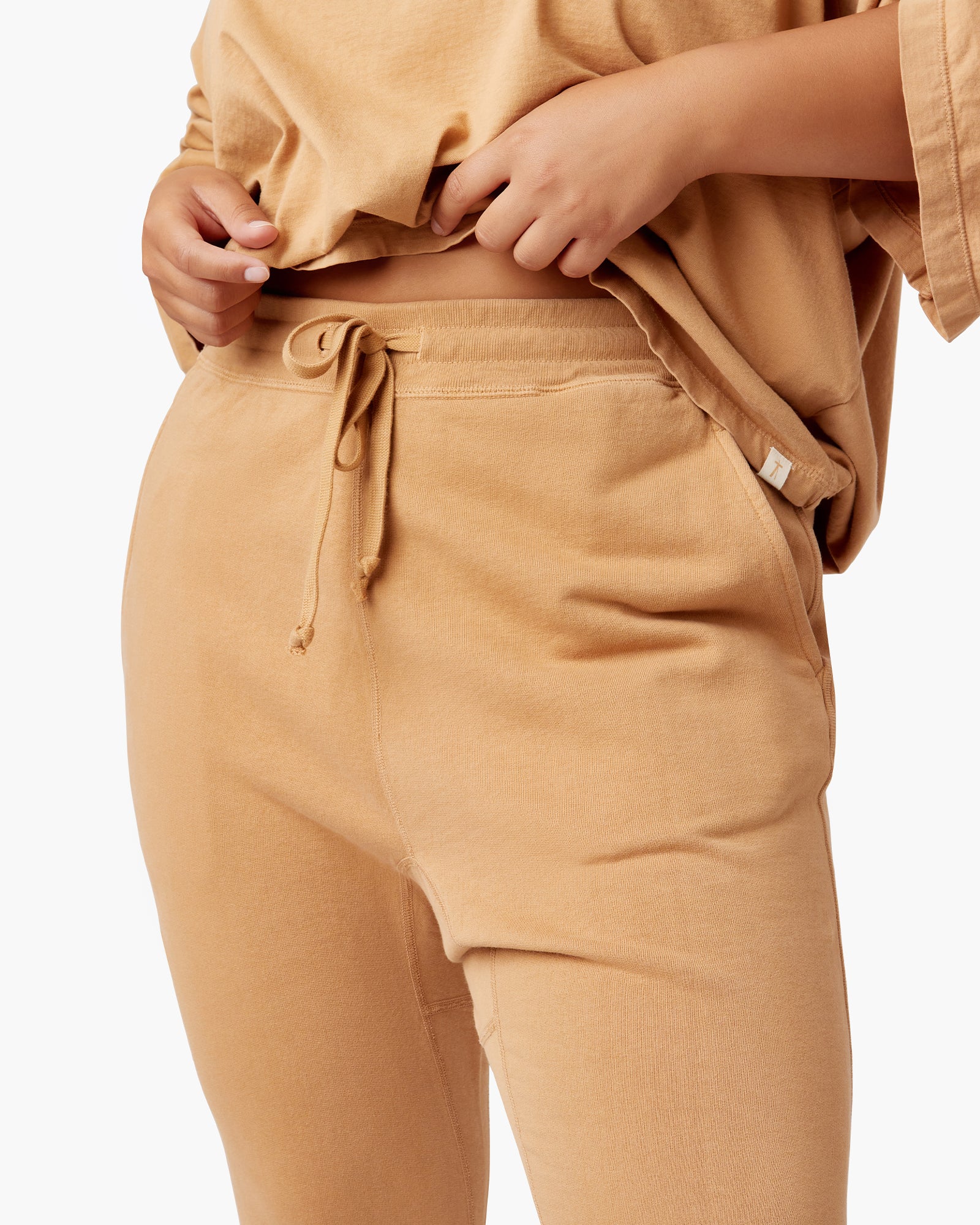 Women's TKEES Core Jogger Brown | PTNYU8921