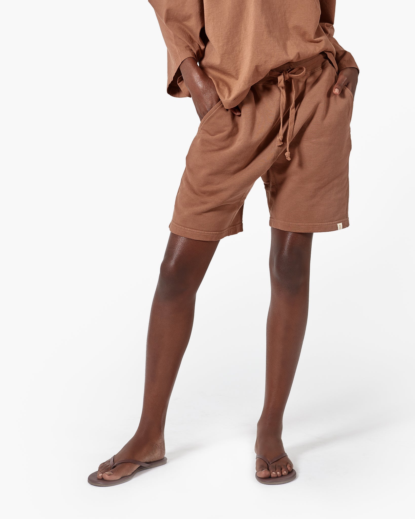 Women's TKEES Core Shorts Brown | OYVDA6215