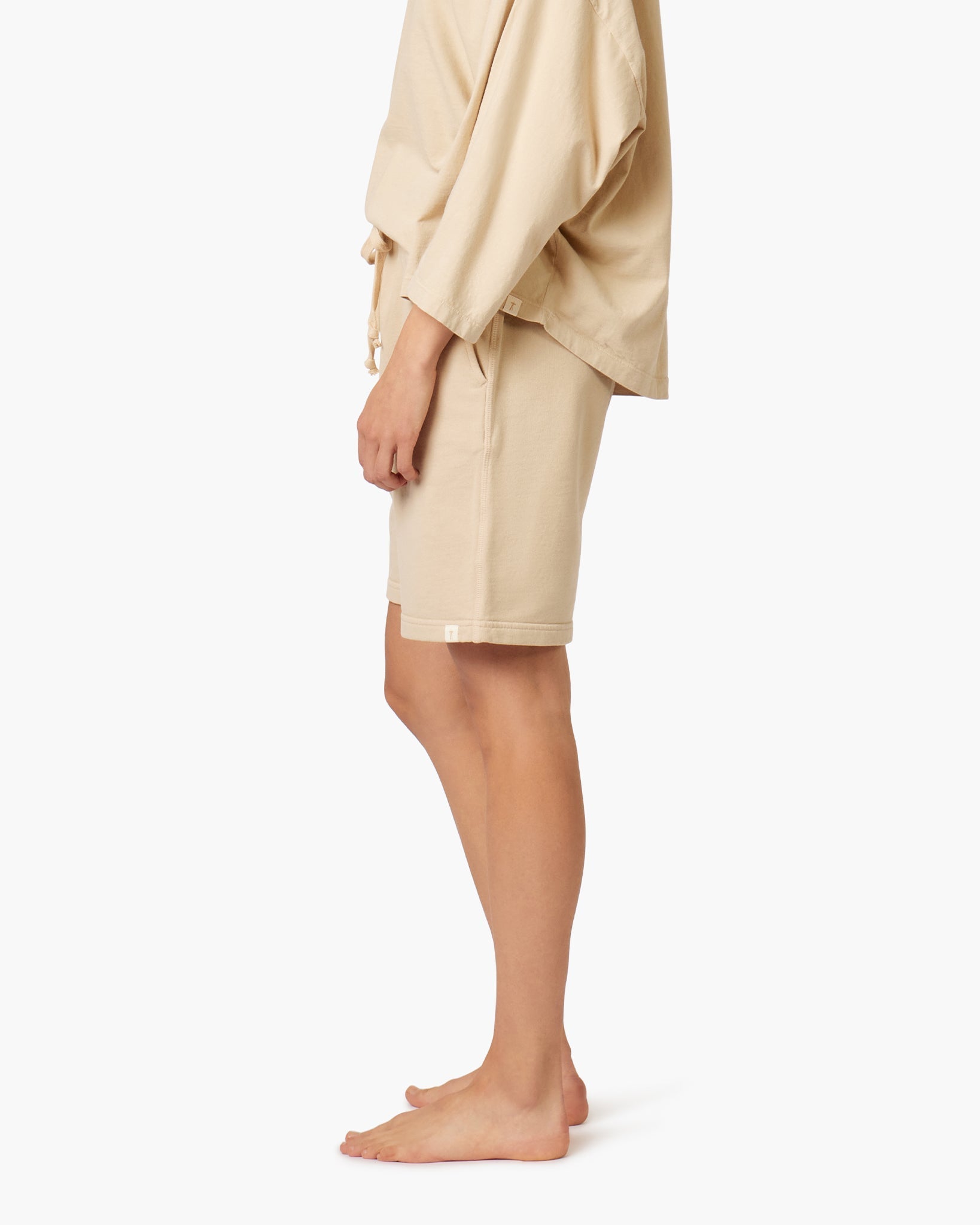 Women's TKEES Core Shorts Khaki | HIYNV0467