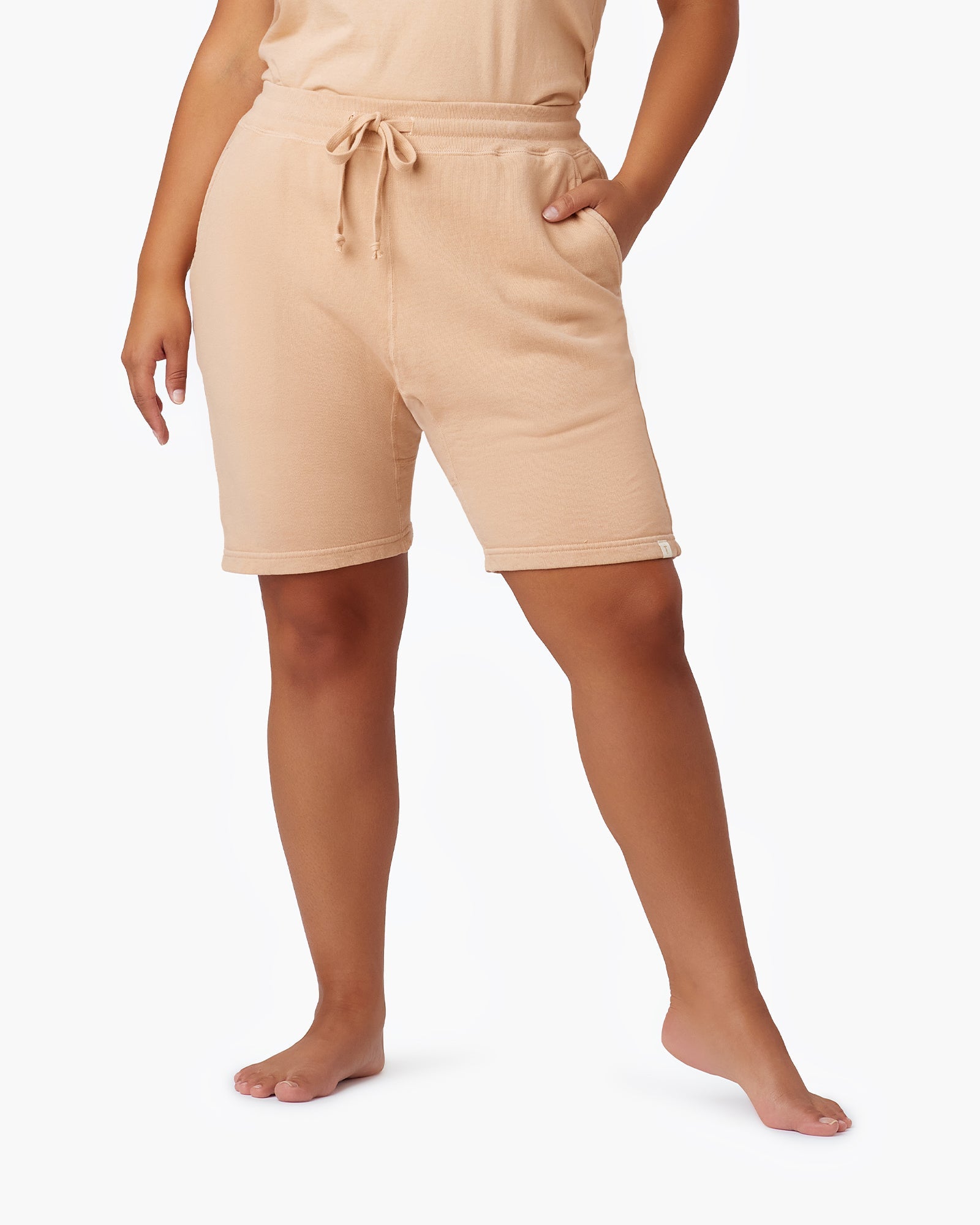 Women's TKEES Core Shorts Khaki | KCQVU7826