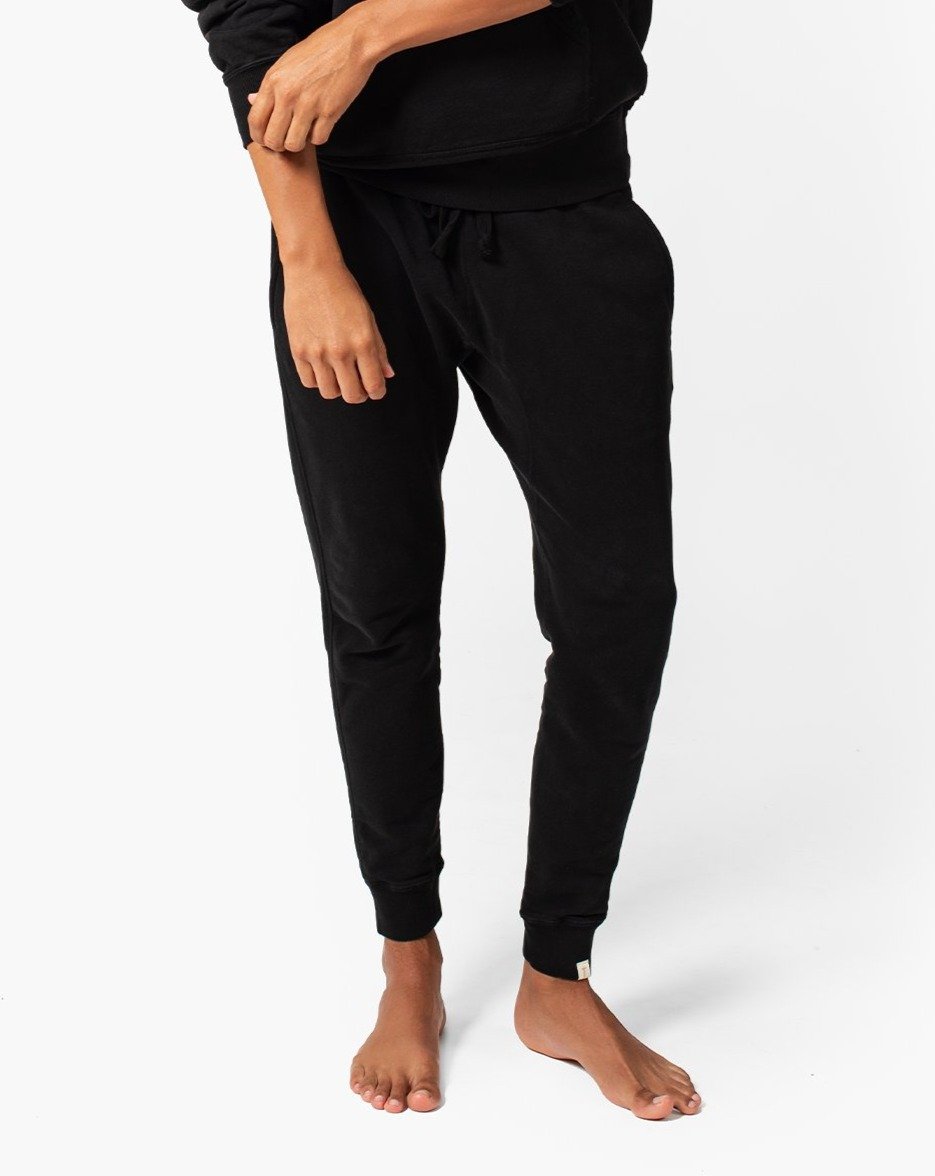 Women's TKEES Core Sport Jogger Black | ITQGO2674