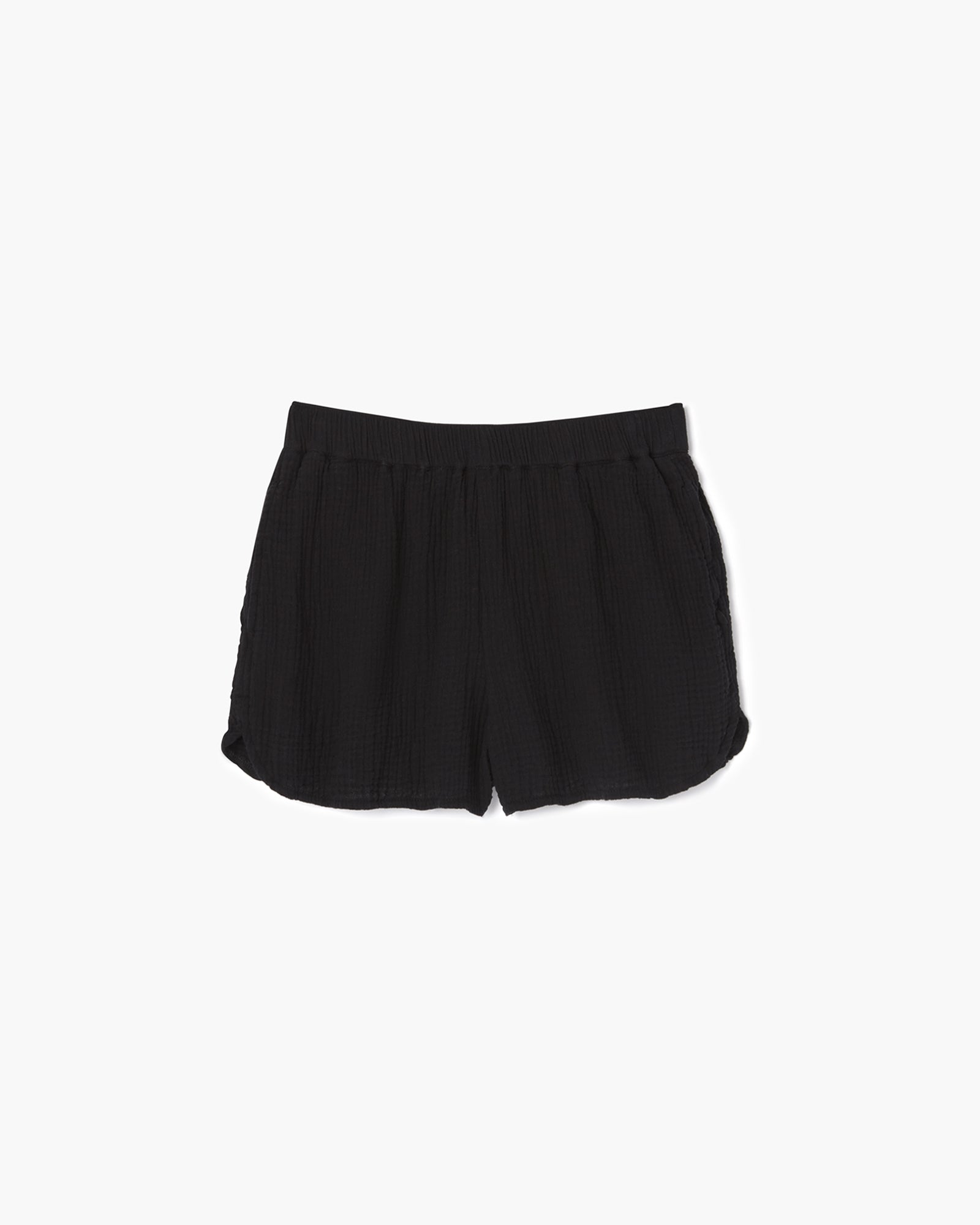 Women\'s TKEES Gauze Shorts Black | RKYOQ0641