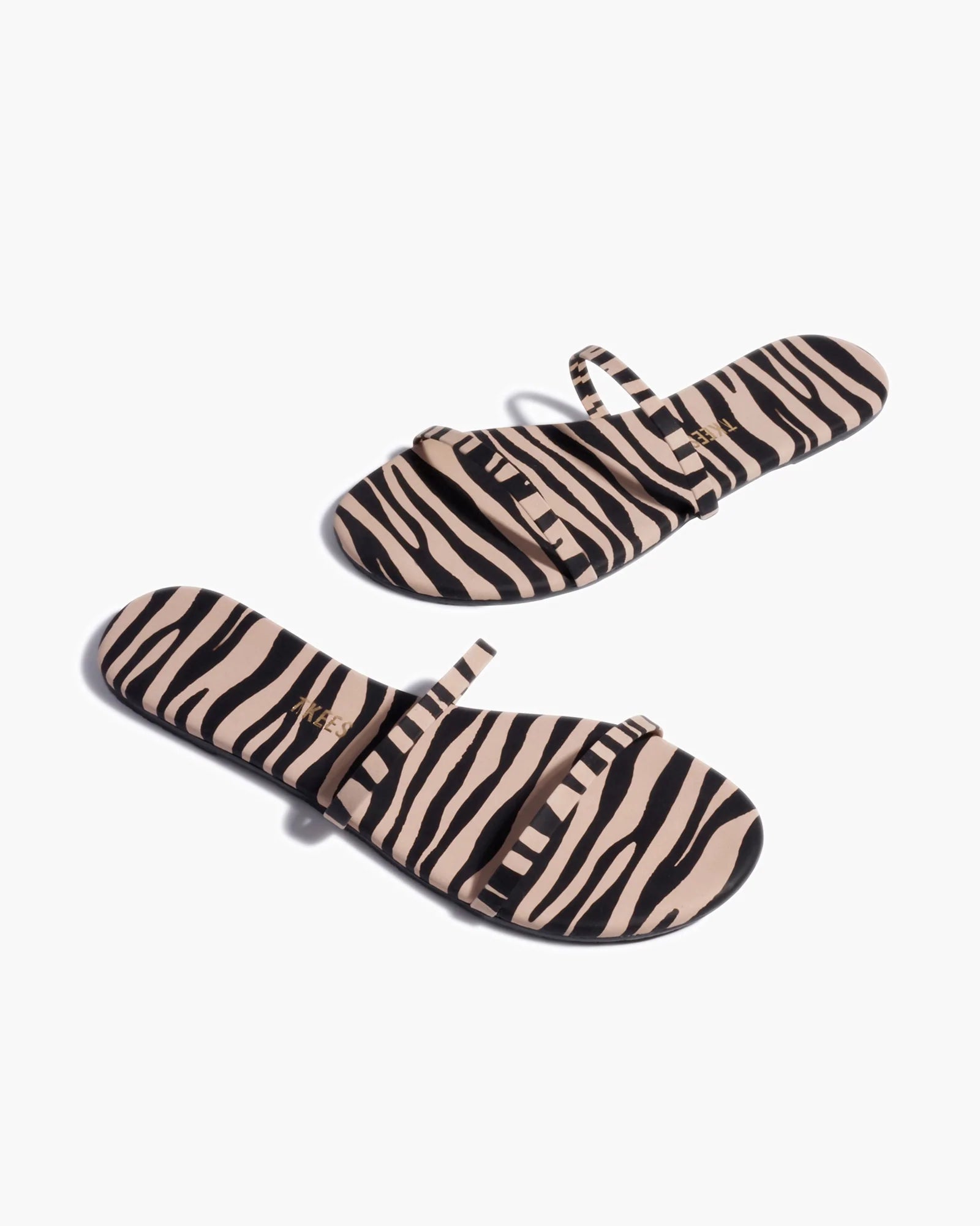 Women's TKEES Gemma Animal Sandals White / Black | TBEVU1983