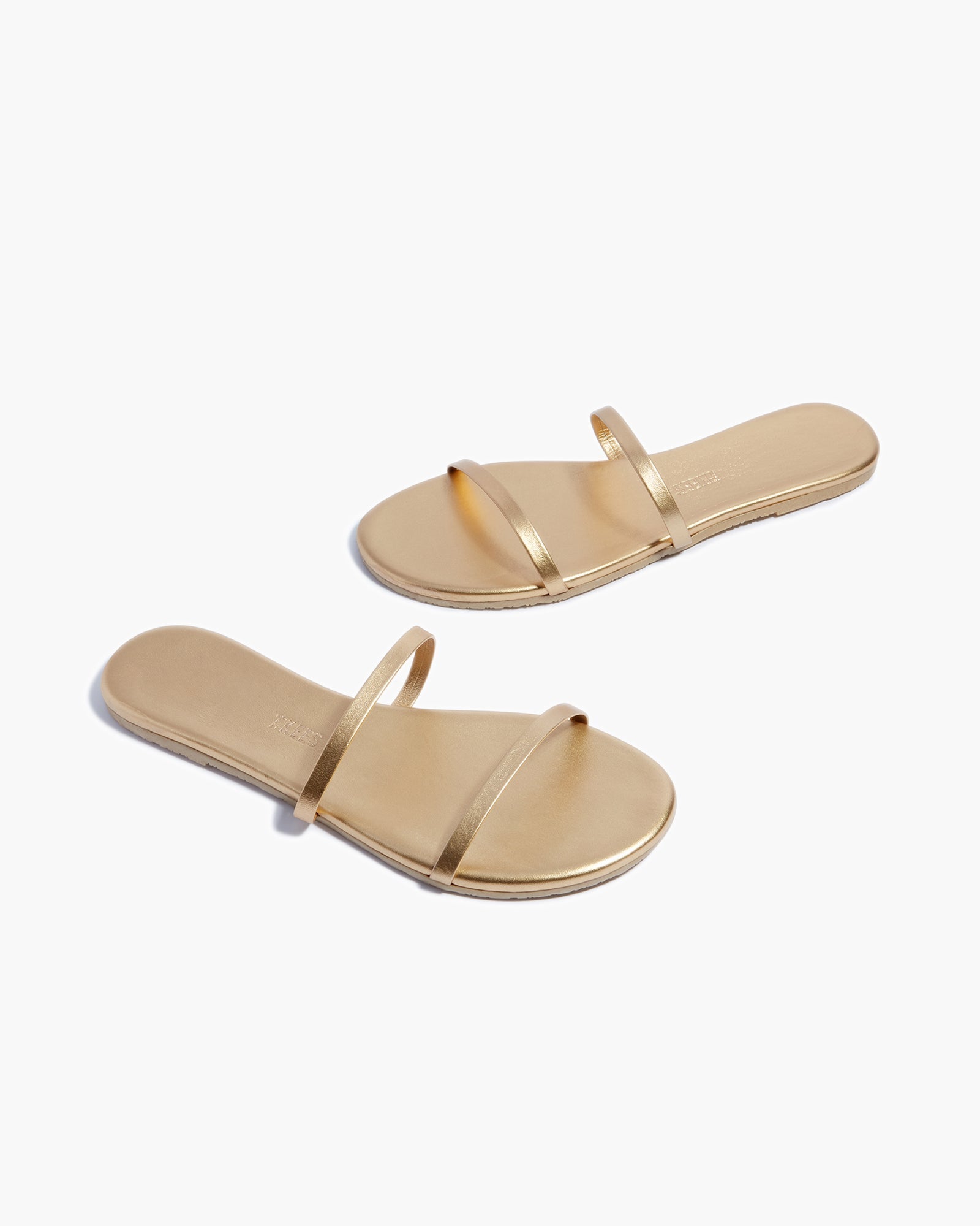 Women's TKEES Gemma Metallics Sandals Gold | QZVSW7091