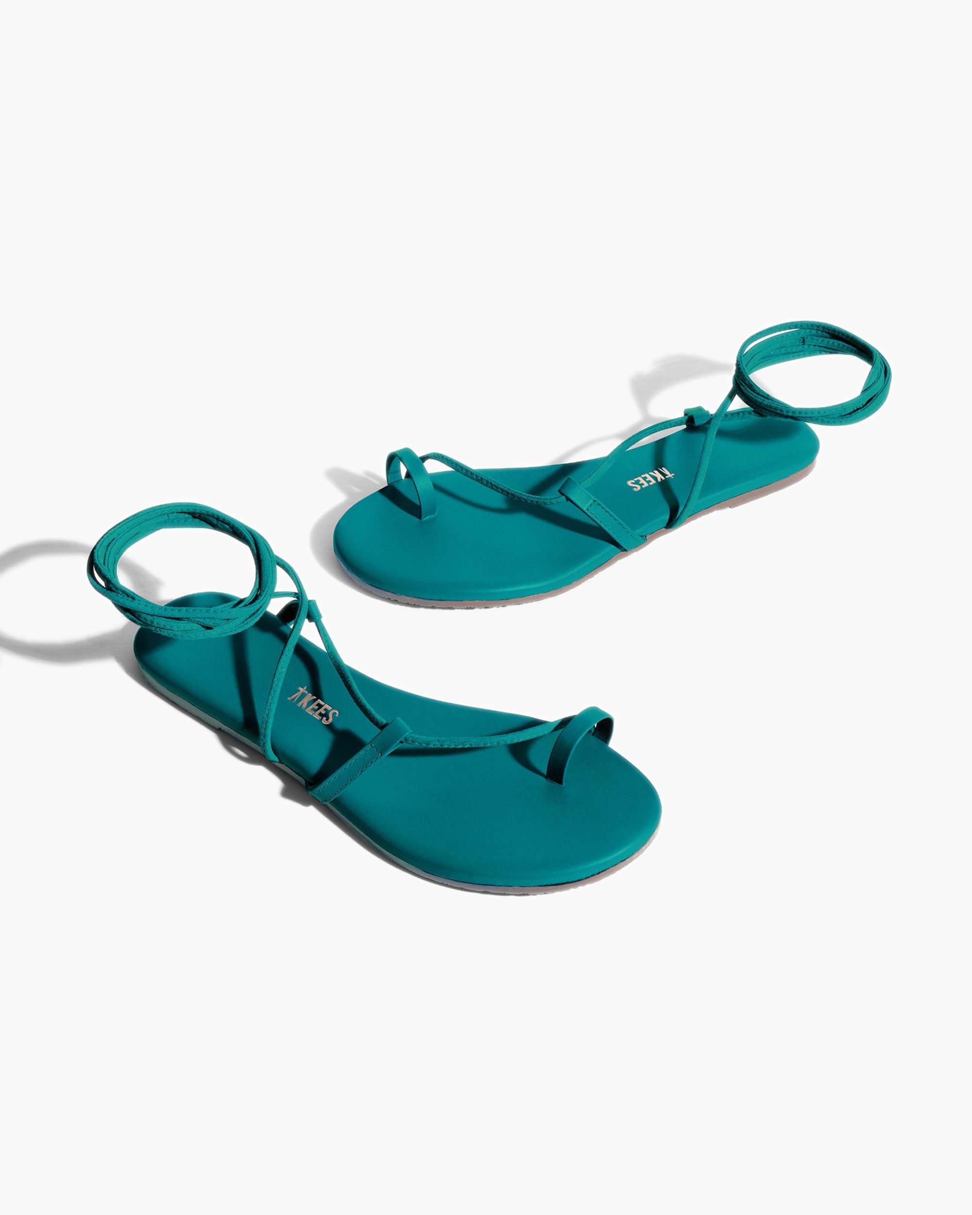 Women's TKEES Jo Pigments Sandals Turquoise | LZPFW1867