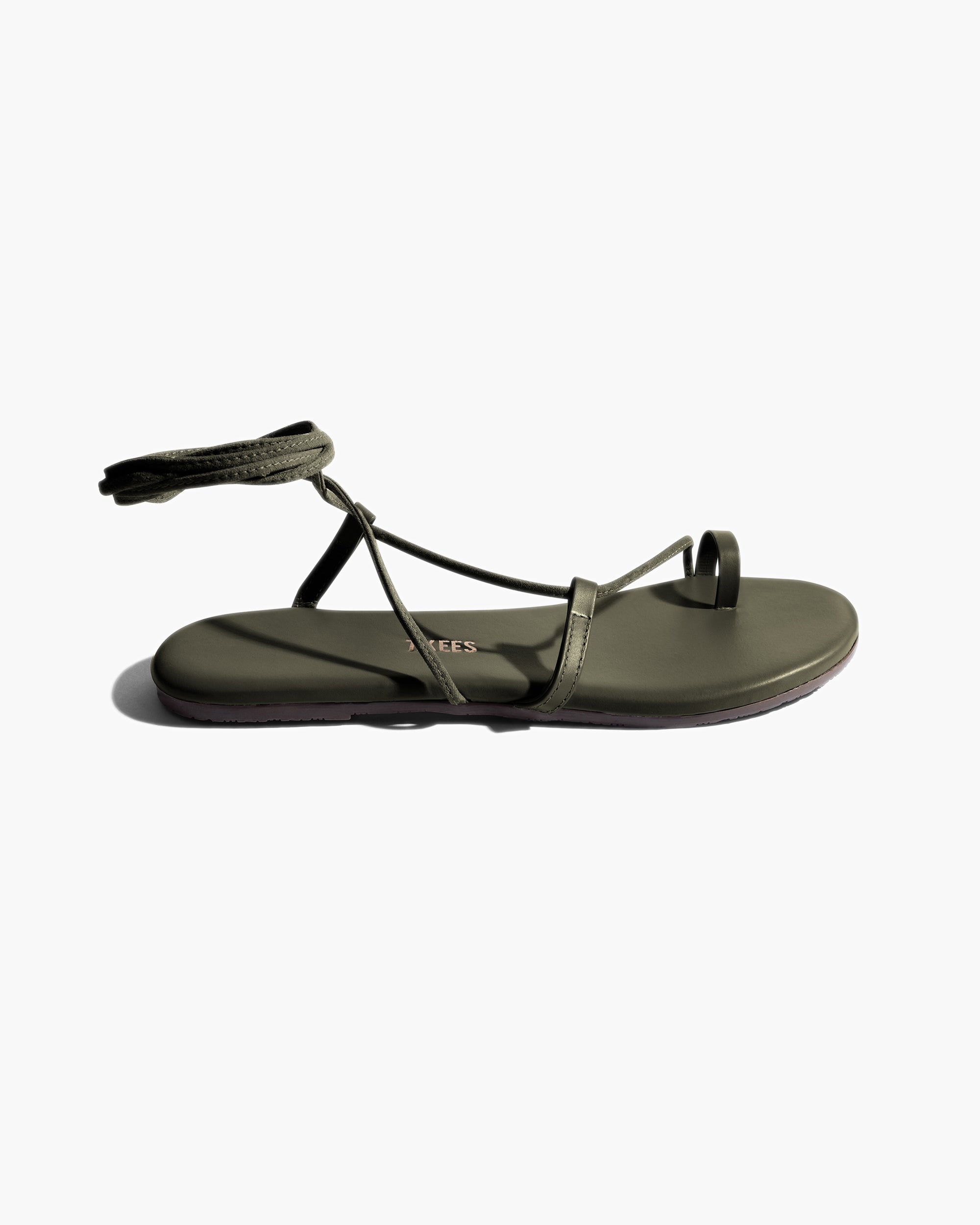 Women's TKEES Jo Sandals Olive | JTOFC3125