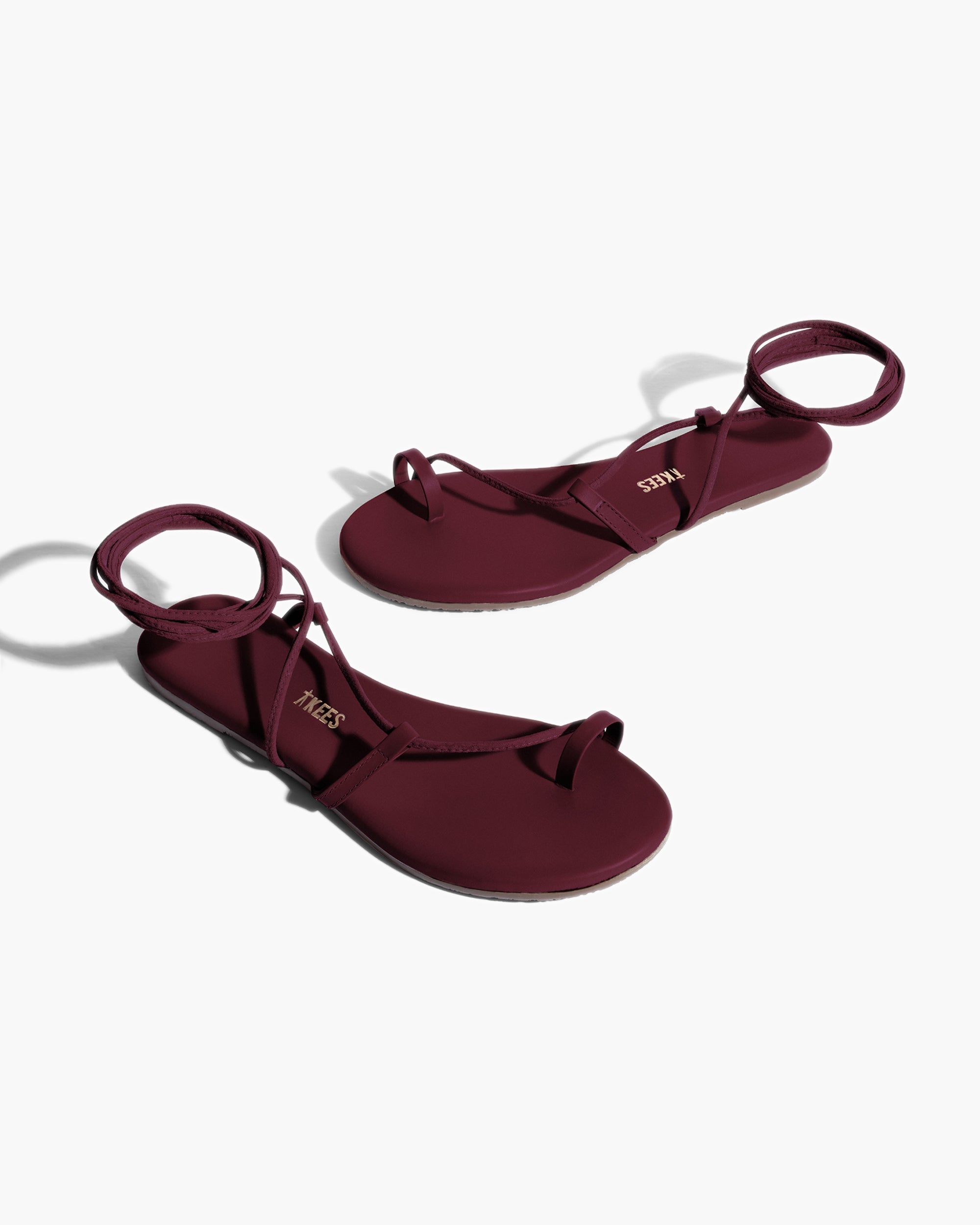 Women's TKEES Jo Sandals Red | GXBVE5903