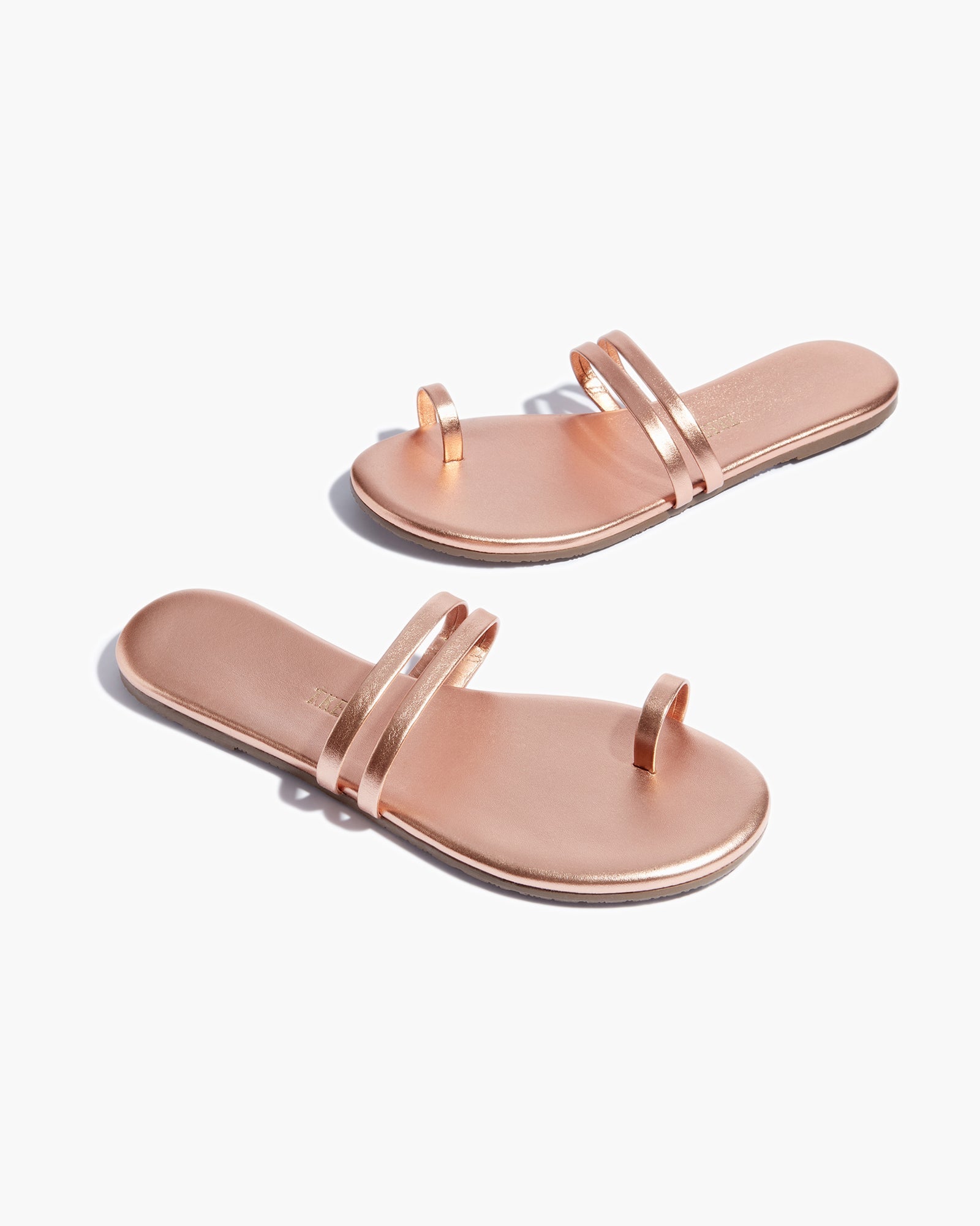 Women's TKEES Leah Metallics Sandals Pink | QZUOM3640