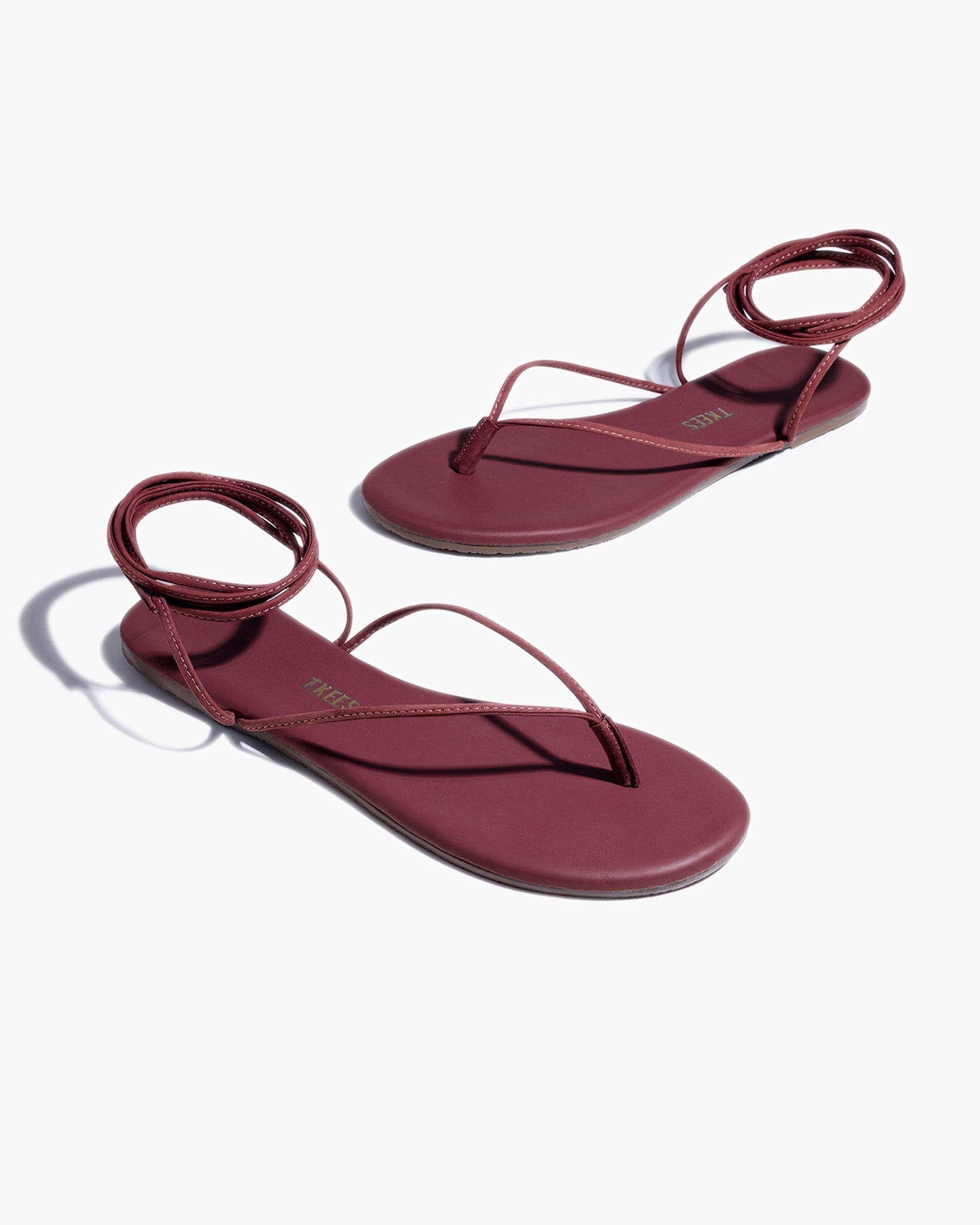 Women's TKEES Lilu Sandals Red | SEJXQ1842