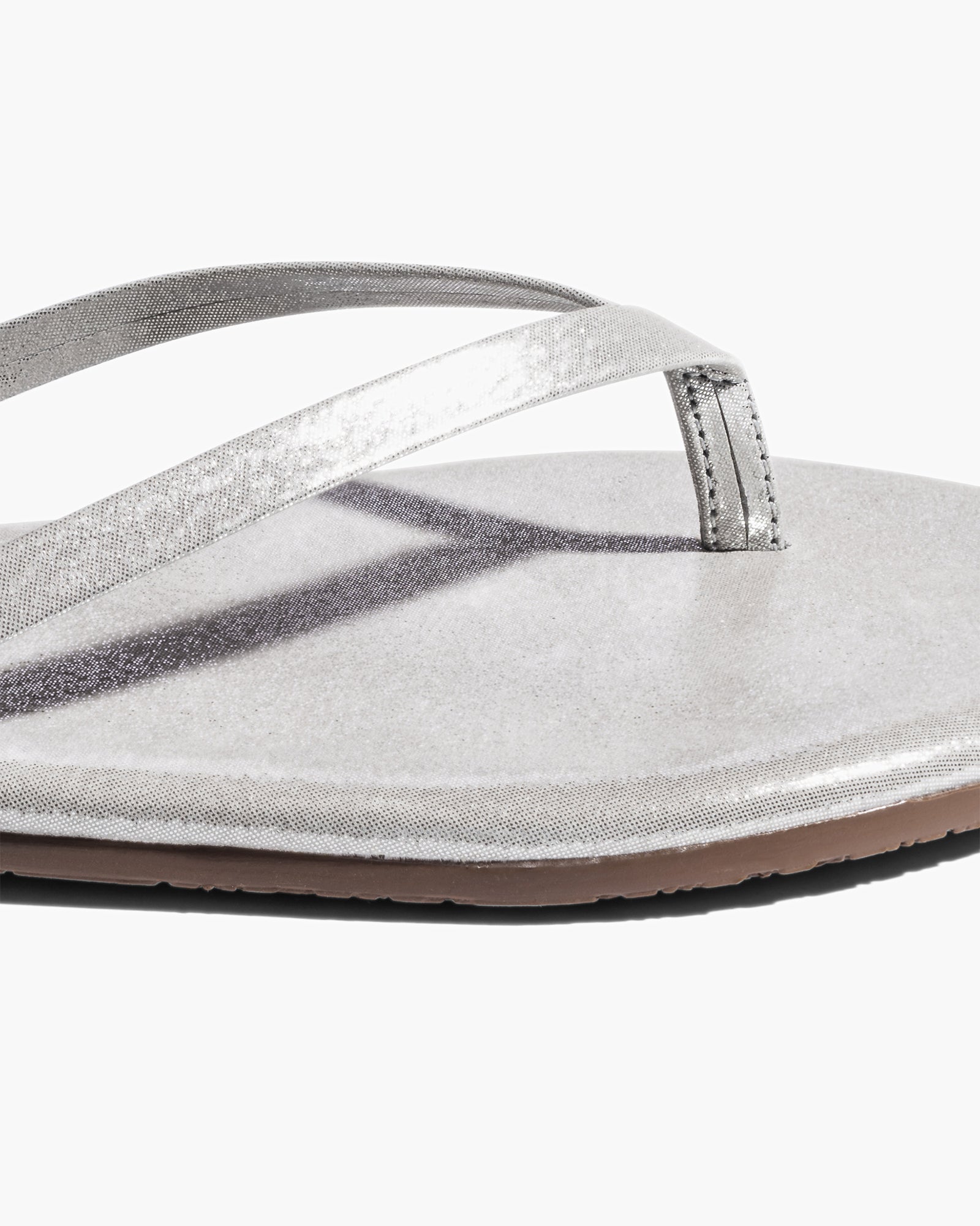 Women's TKEES Lily Glitters Flip Flops White | GAFZL3264