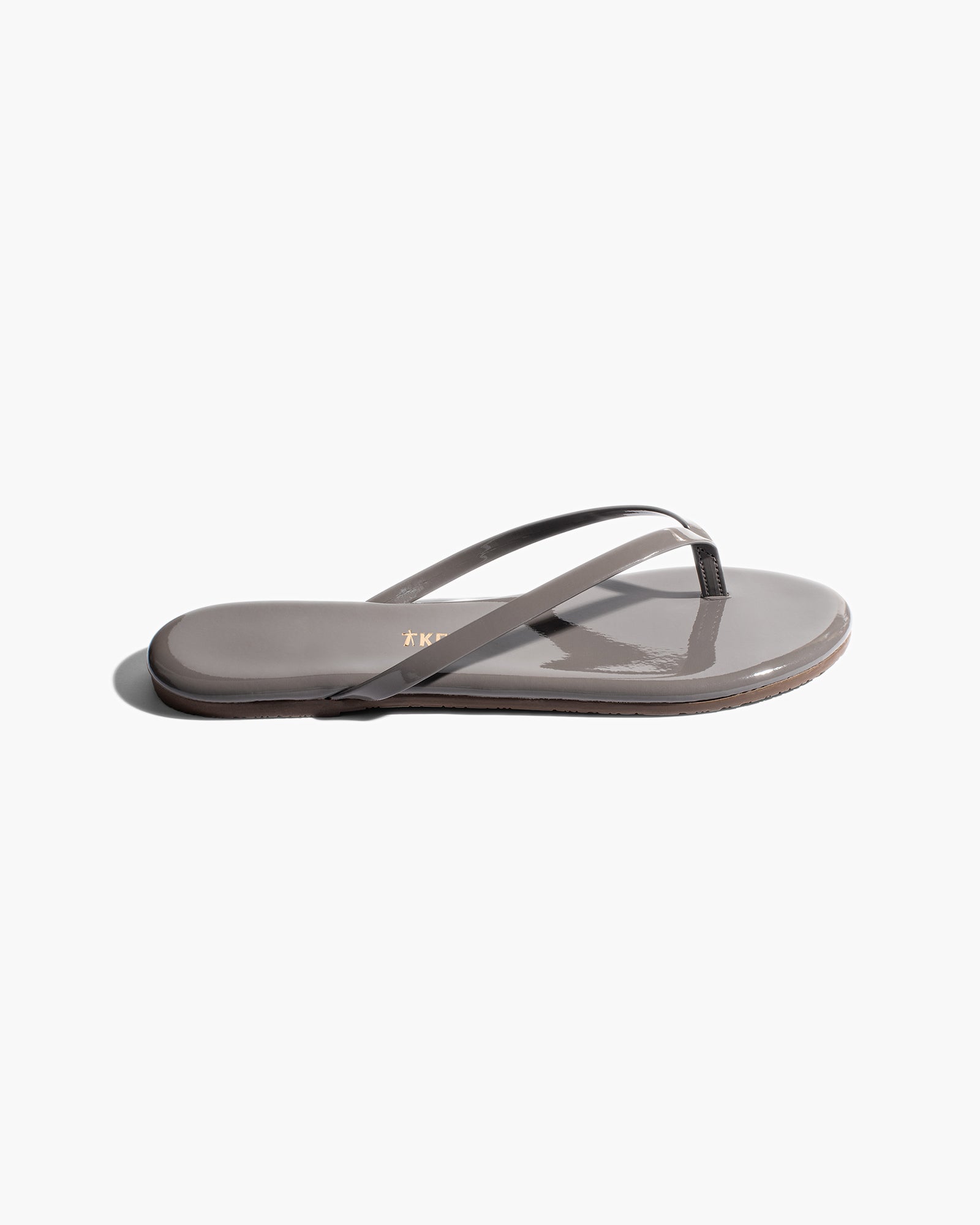 Women's TKEES Lily Glosses Flip Flops Grey | JTMGO3504