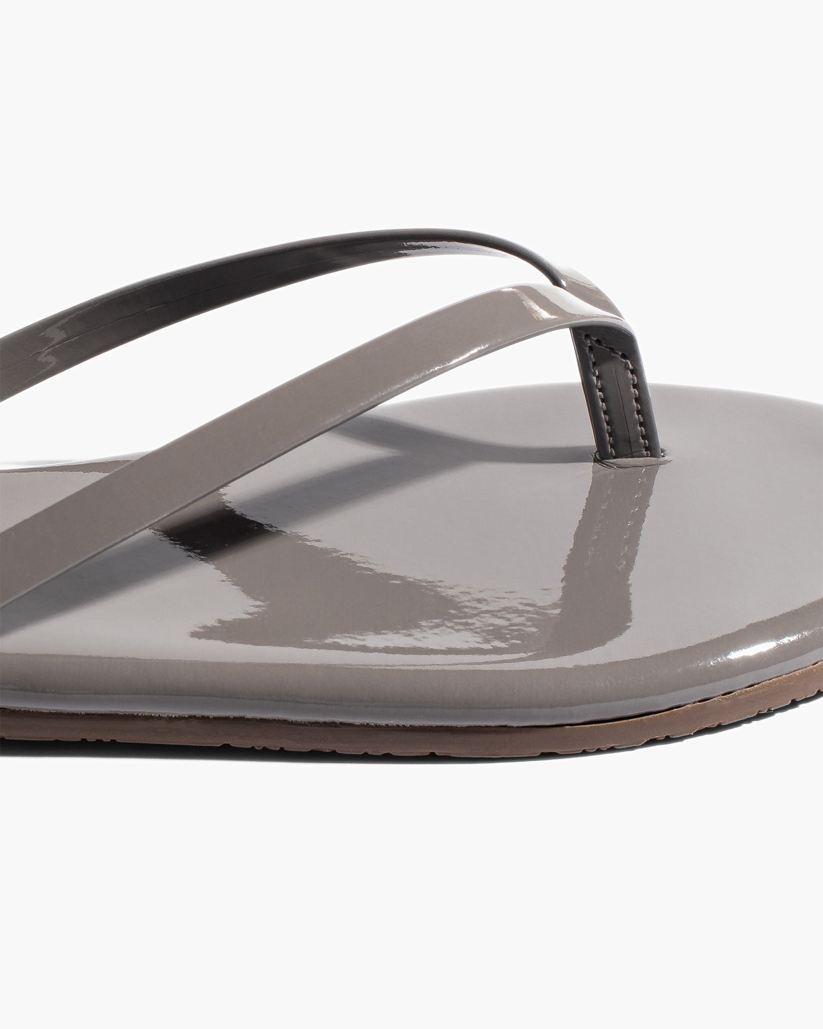 Women's TKEES Lily Glosses Flip Flops Grey | JTMGO3504