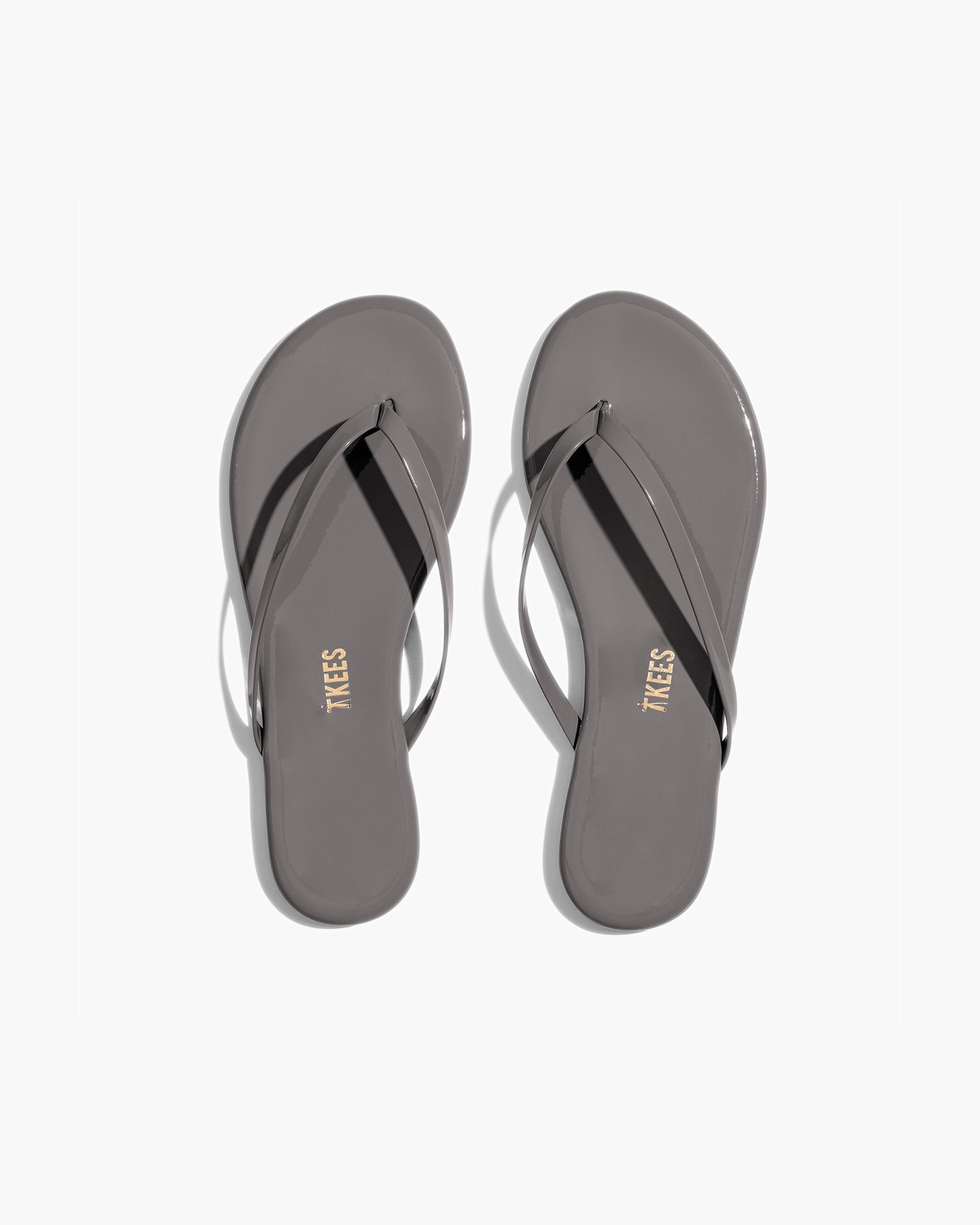 Women\'s TKEES Lily Glosses Flip Flops Grey | JTMGO3504