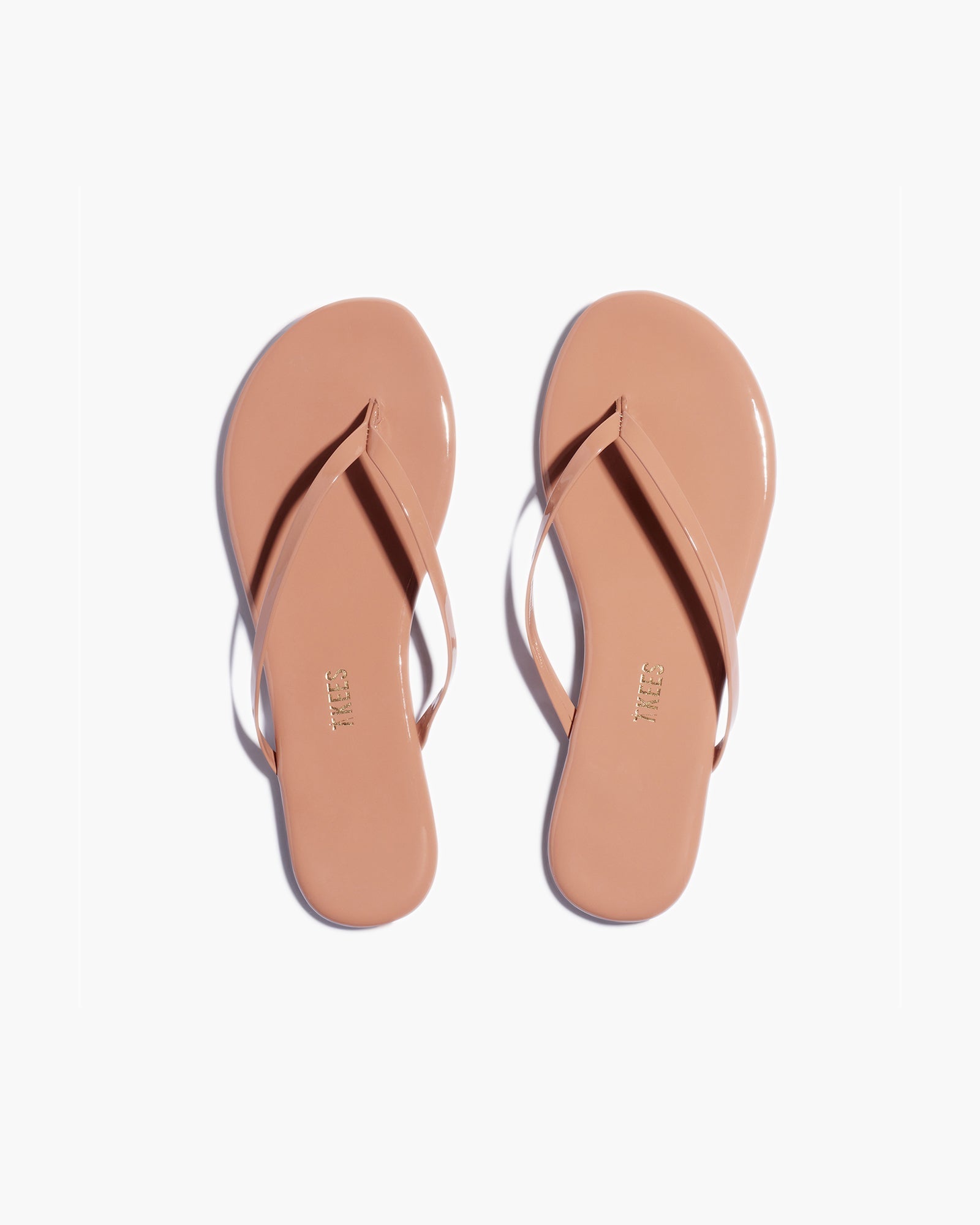 Women\'s TKEES Lily Glosses Flip Flops Rose Gold | FTRZW2530