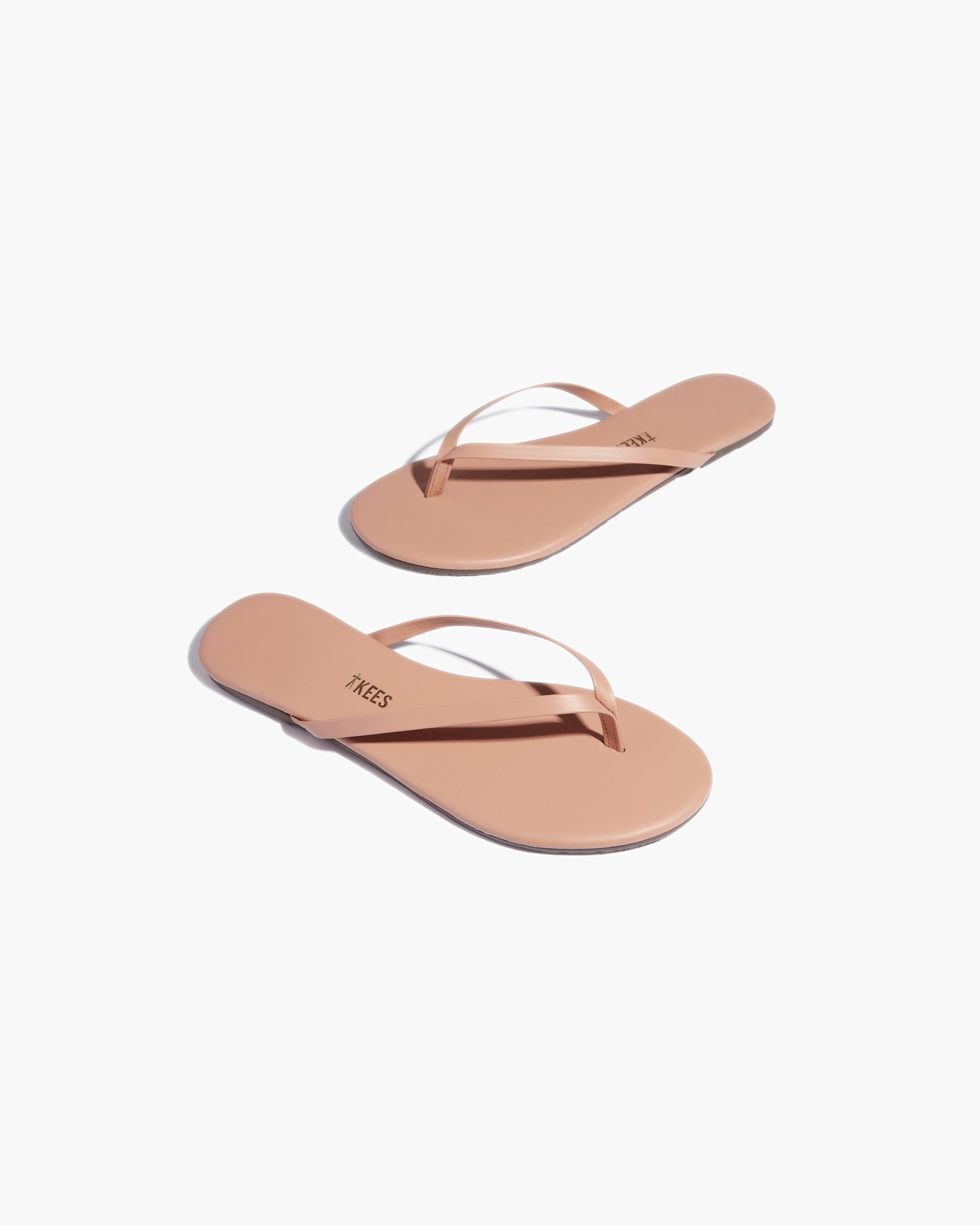 Women's TKEES Lily Nudes Flip Flops Beige | UKSLX7284