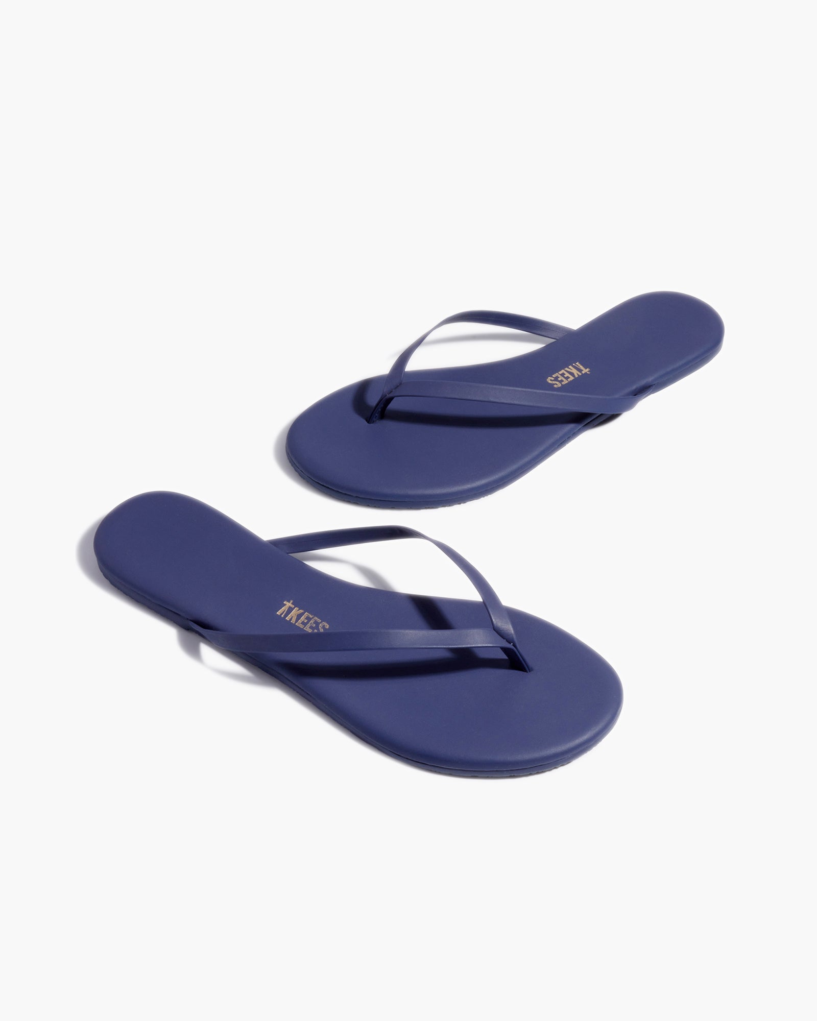 Women's TKEES Lily Pigments Flip Flops Blue | GUKPO8207