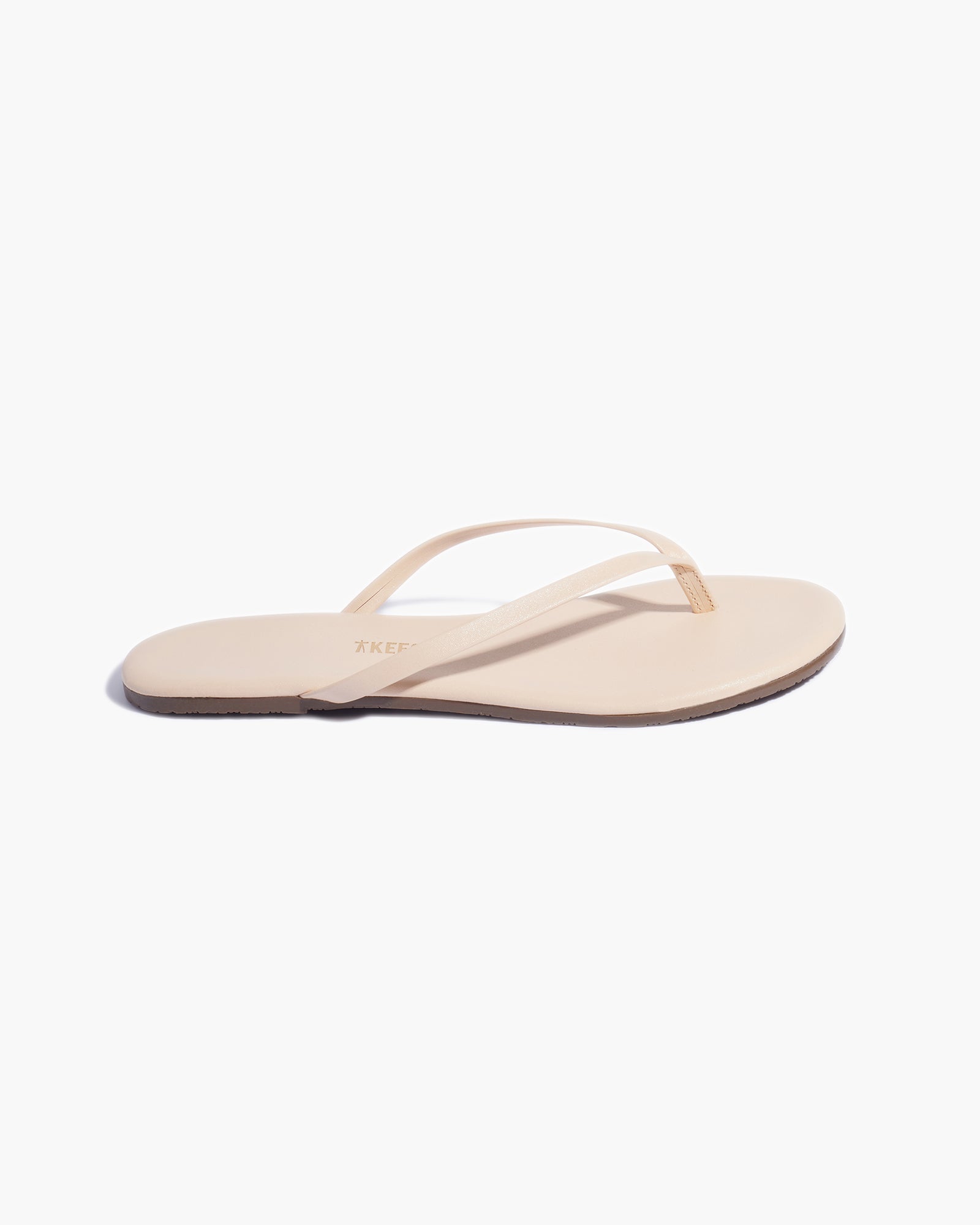 Women's TKEES Lily Shimmers Flip Flops Beige | OJIMS5890