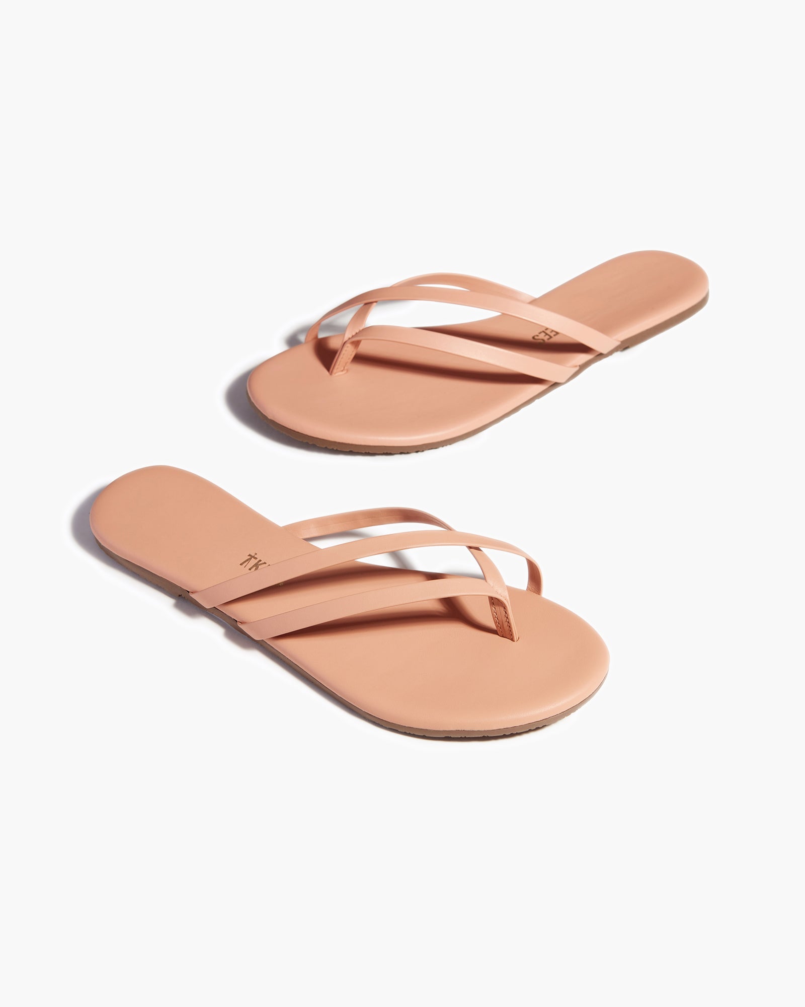 Women's TKEES Liri Flip Flops Beige | YQPTA8902