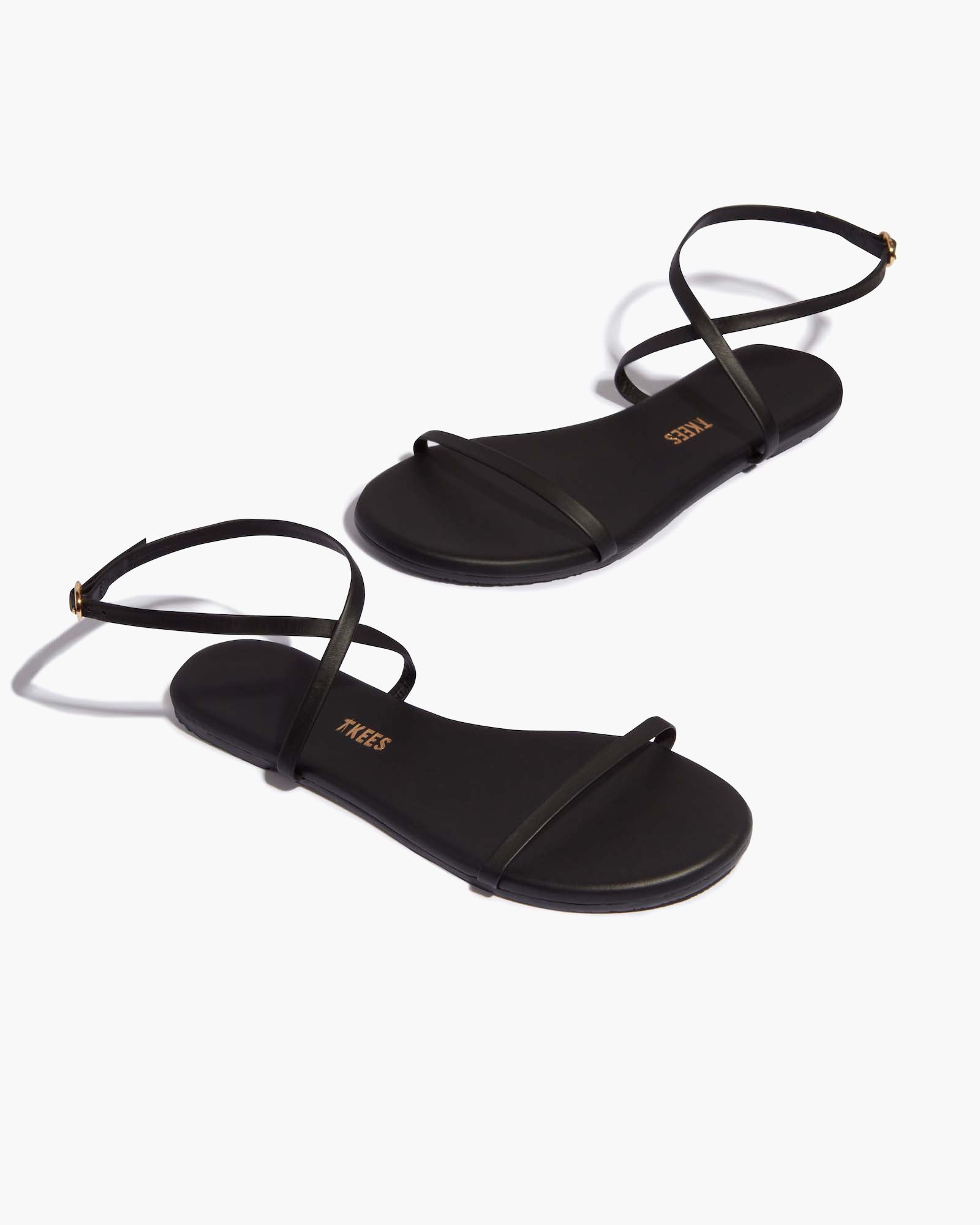 Women's TKEES MJ Sandals Black | OUAGP5398