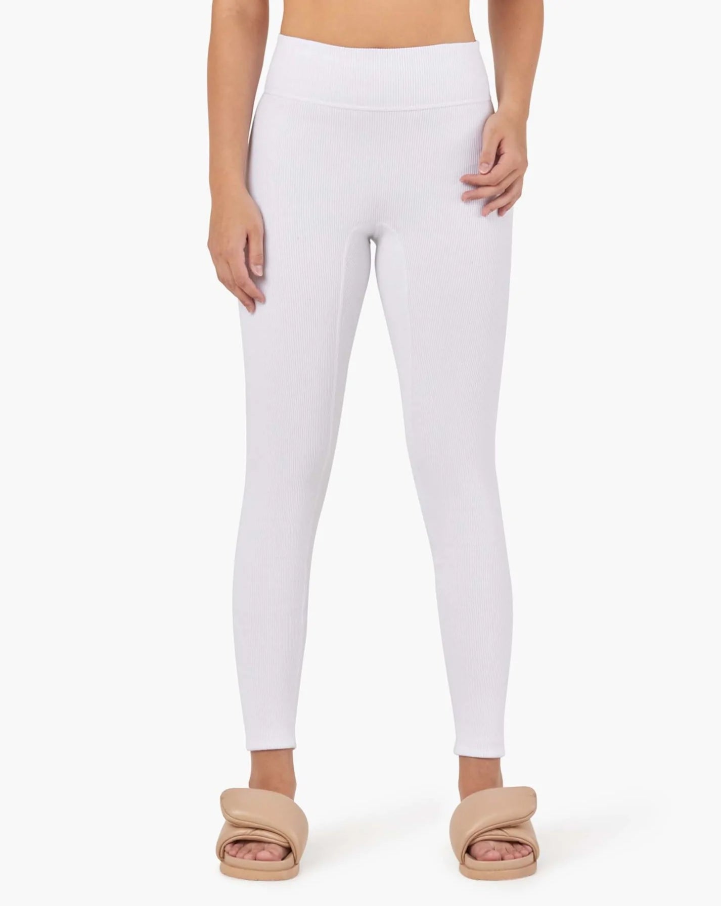 Women's TKEES Rider Leggings White | RLSBQ6137