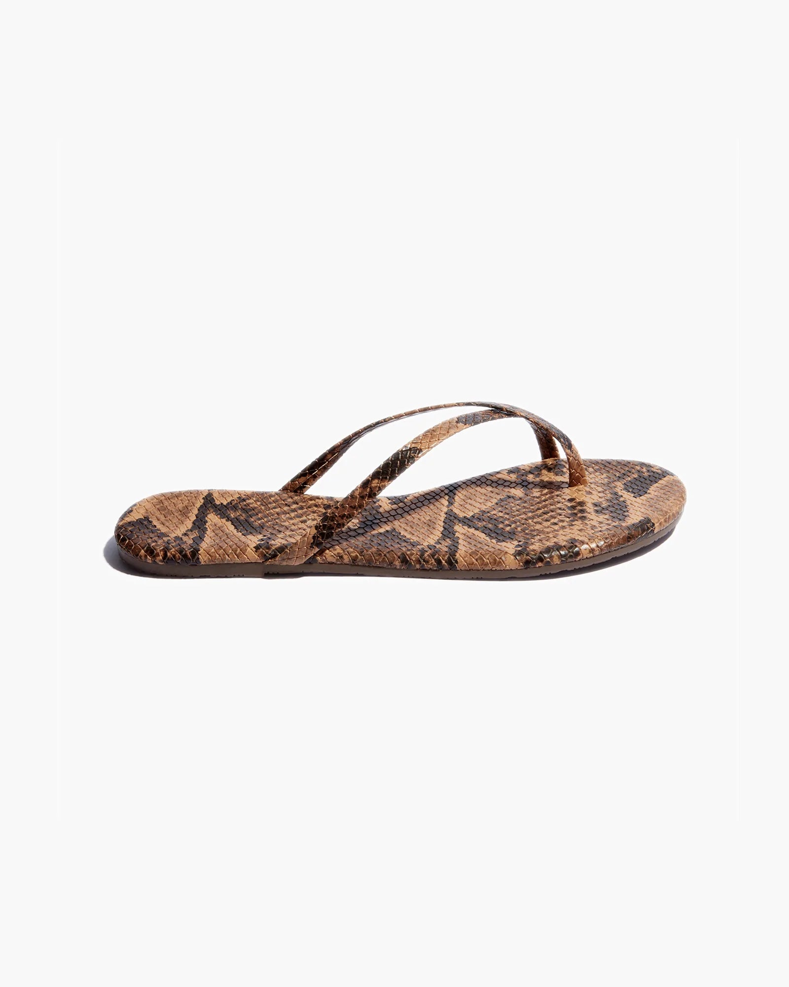 Women's TKEES Riley Vegan Animal Sandals Snake | AFYEL8134