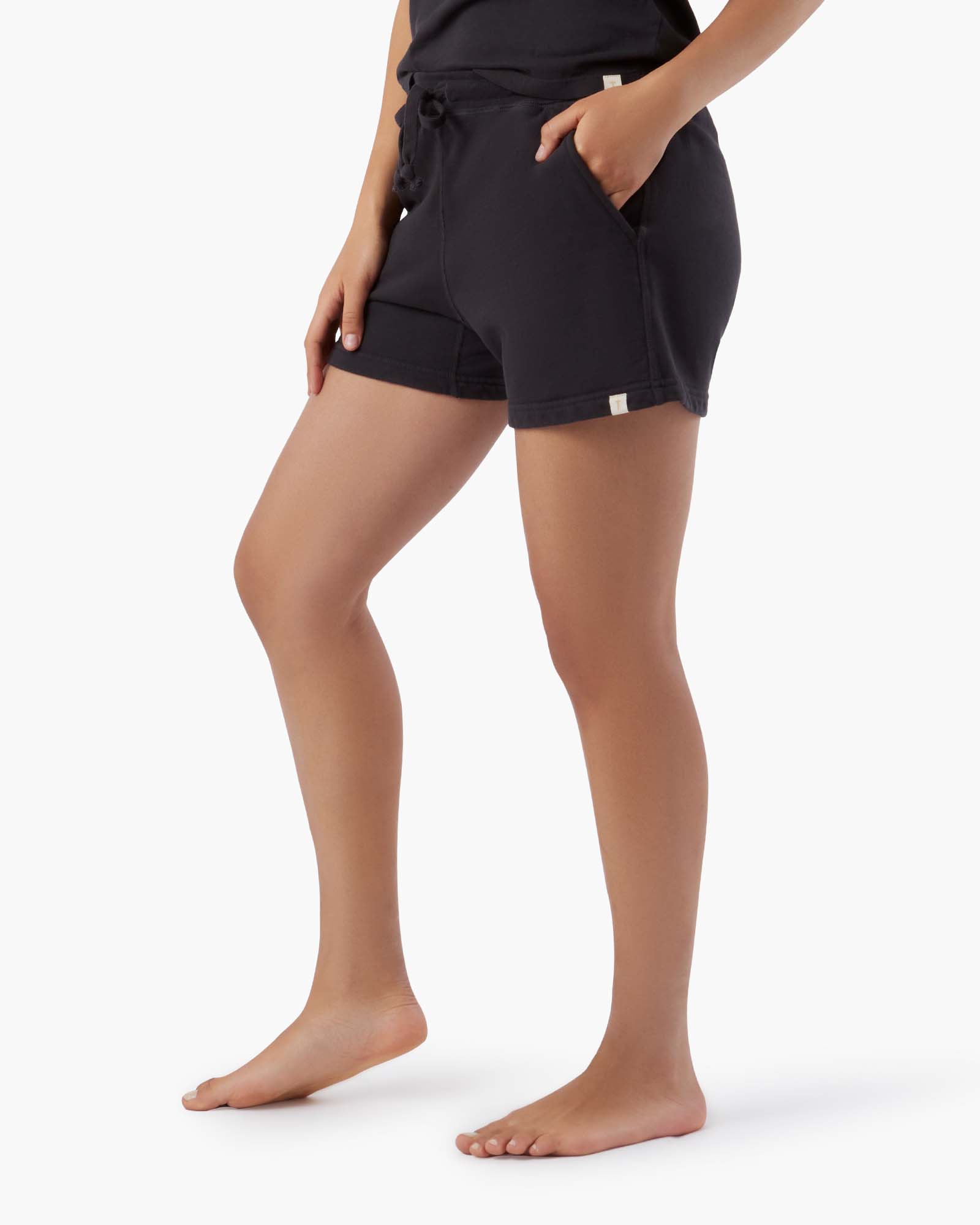 Women's TKEES Sport Shorts Black | DJHAQ4895