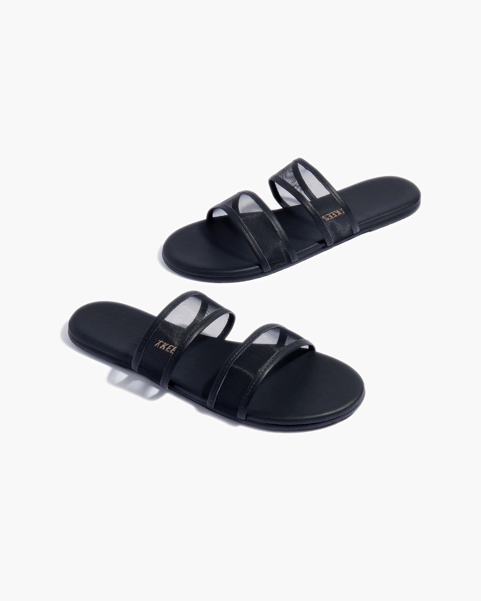 Women's TKEES Viv Slides Black | BDTCU0315