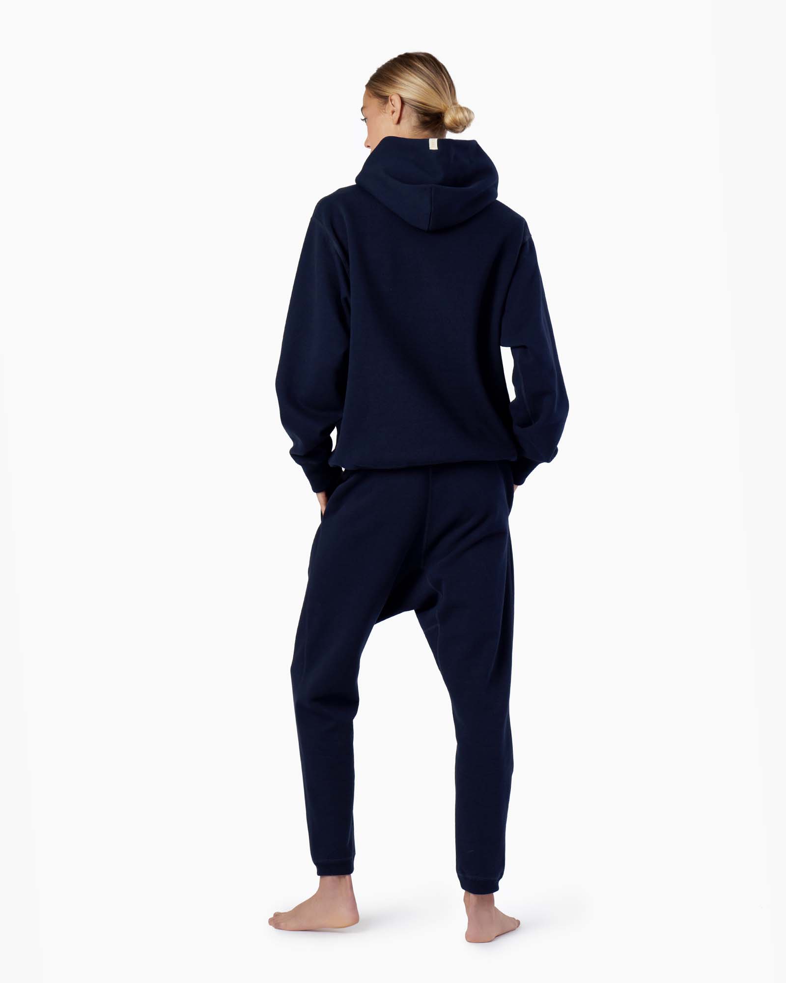 Women's TKEES Warm Core Jogger Navy | CVHZU2940