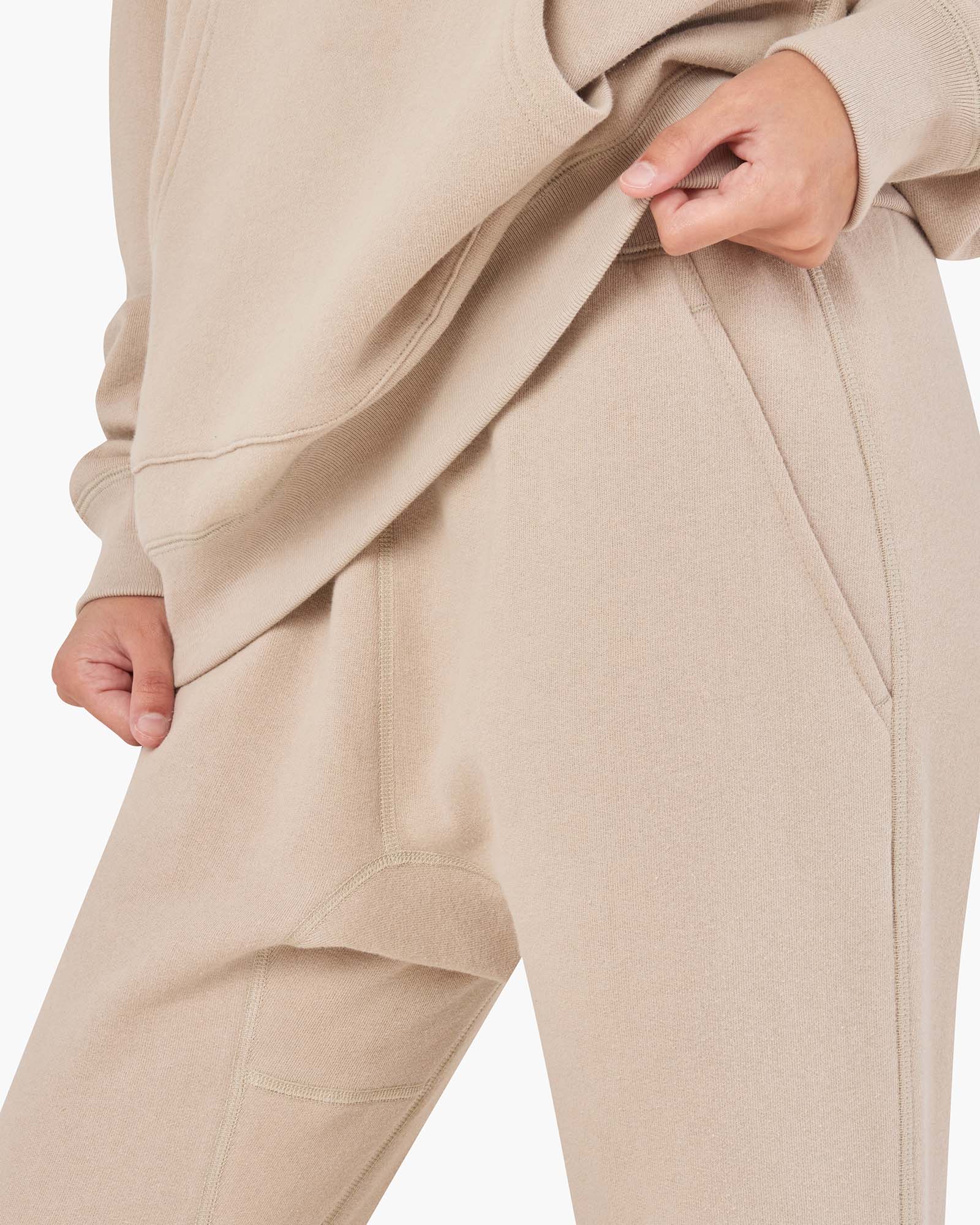 Women's TKEES Warm Core Sport Jogger Brown | LSZBH0372