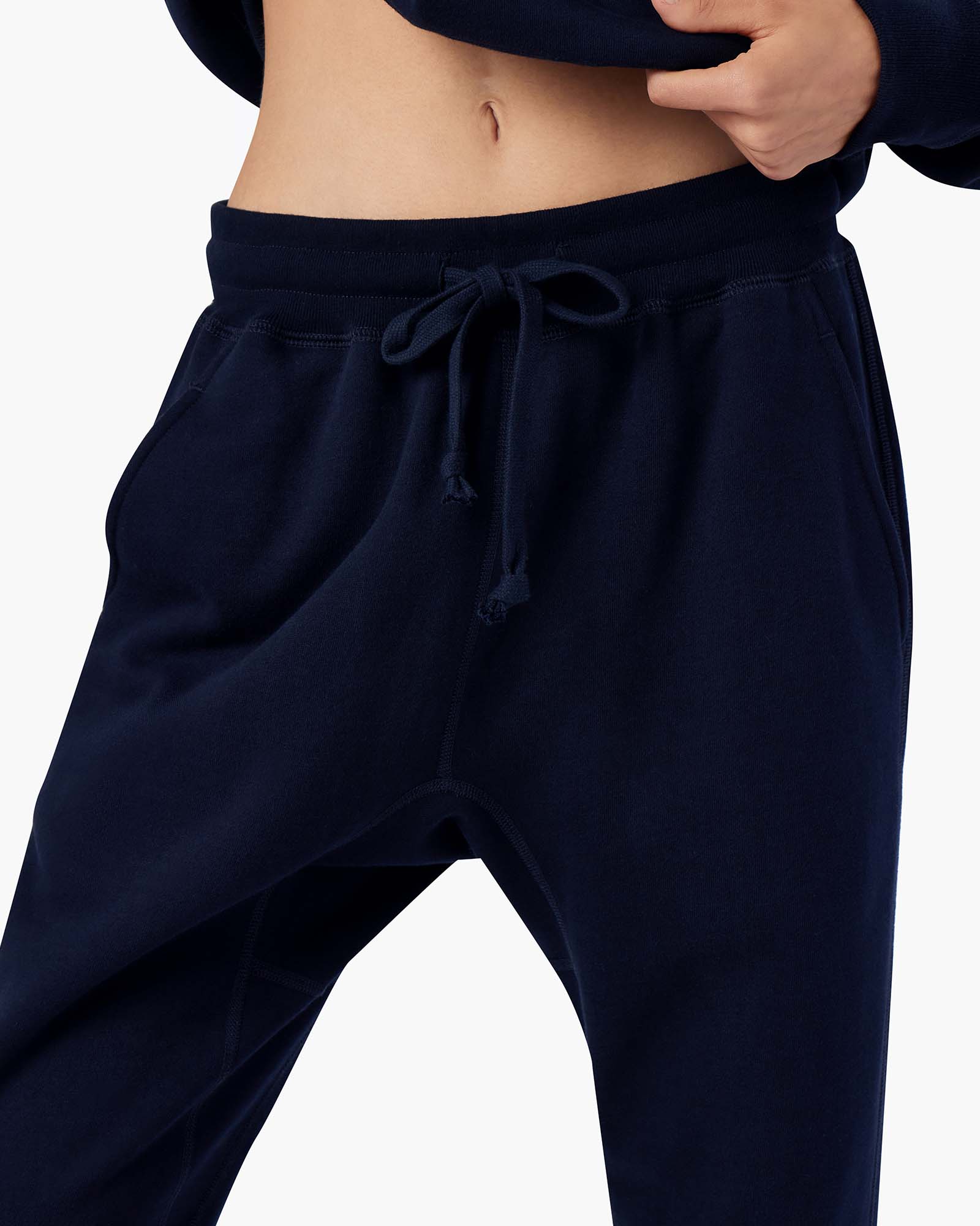 Women's TKEES Warm Core Sport Jogger Navy | CVOJF2403