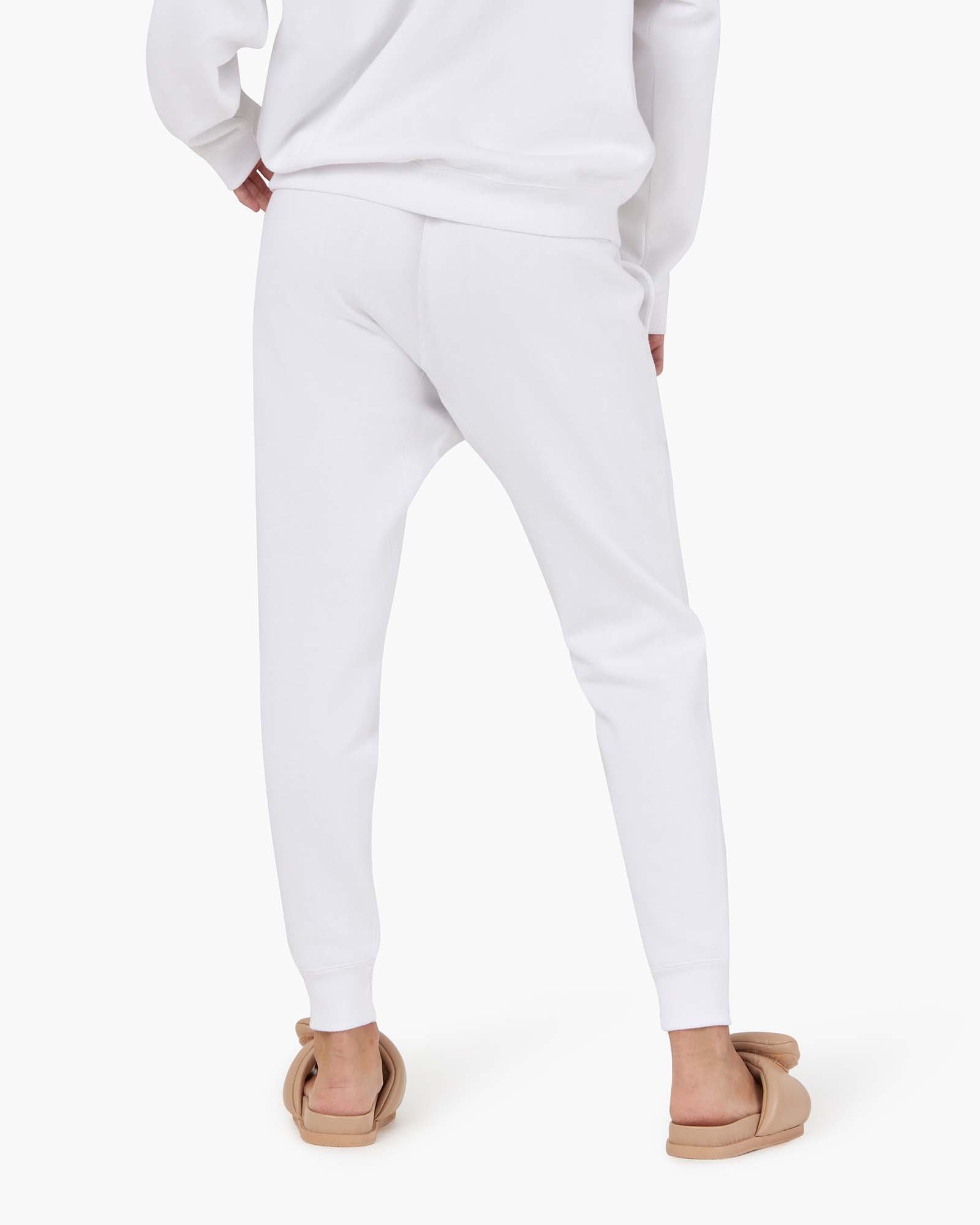 Women's TKEES Warm Core Sport Jogger White | EGOLI3958