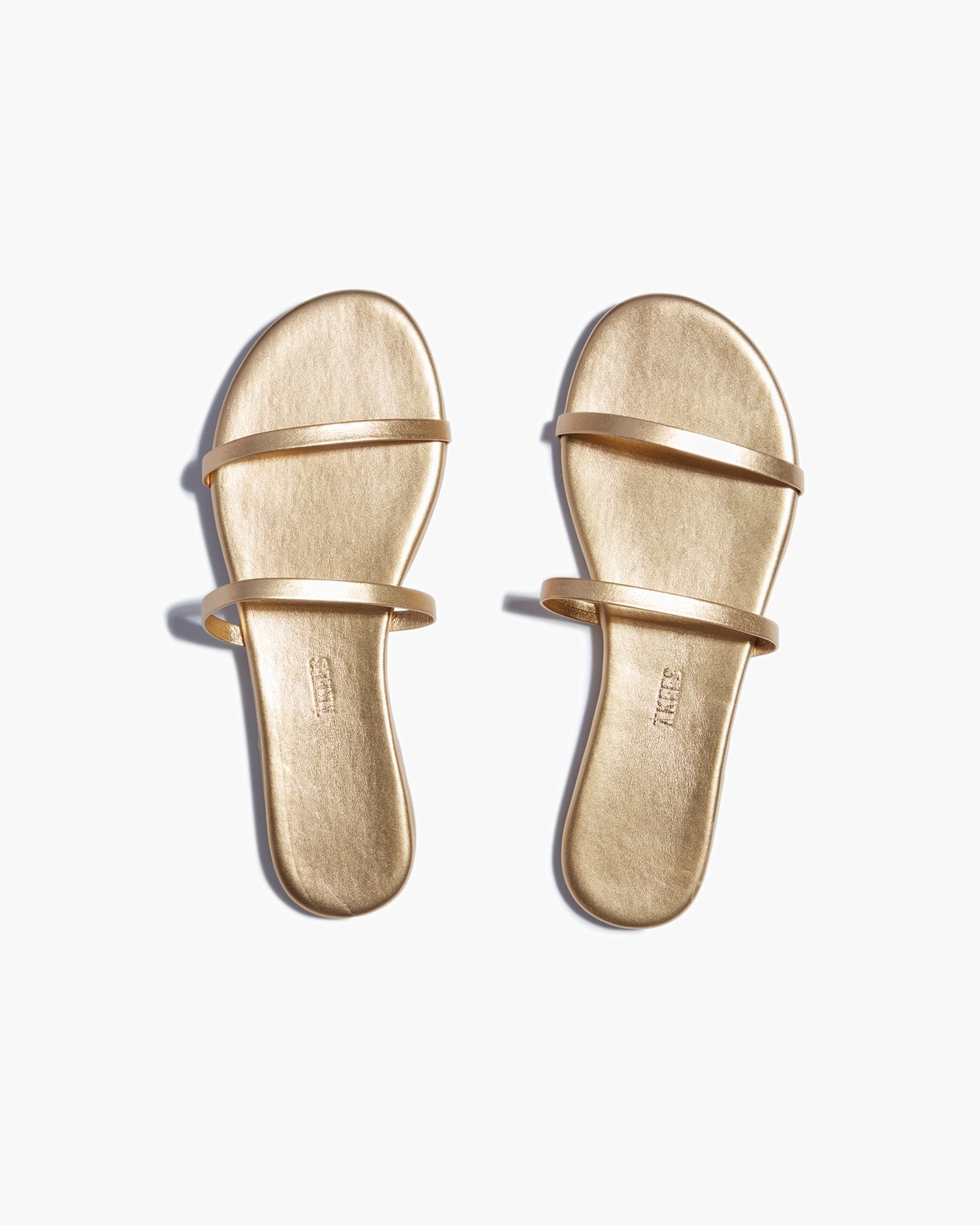 Women's TKEES Gemma Metallics Sandals Gold | QZVSW7091