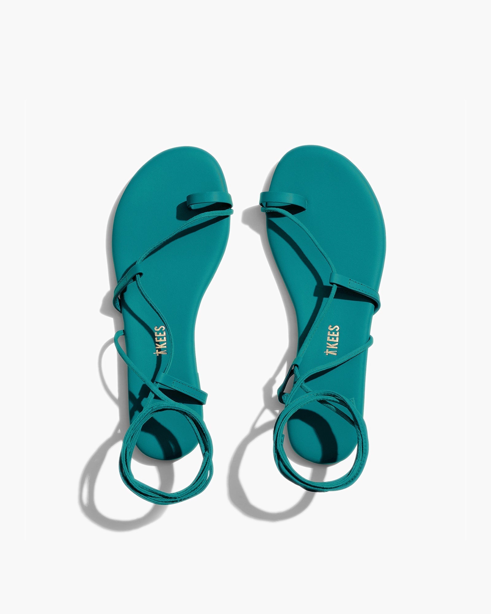 Women's TKEES Jo Pigments Sandals Turquoise | LZPFW1867