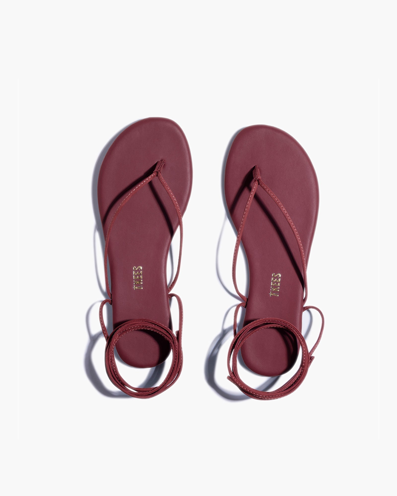 Women's TKEES Lilu Sandals Red | SEJXQ1842