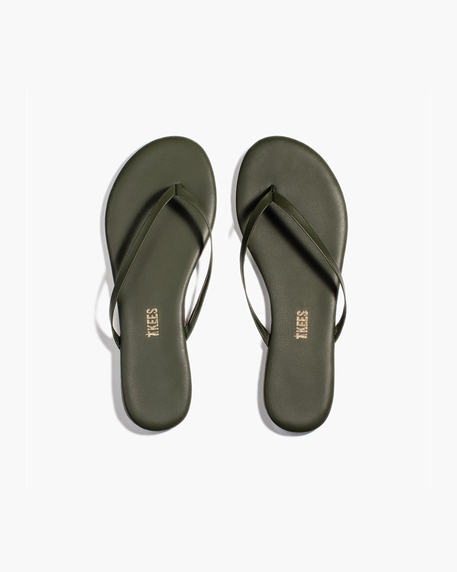 Women's TKEES Lily Liners Flip Flops Green | QUPLV3856