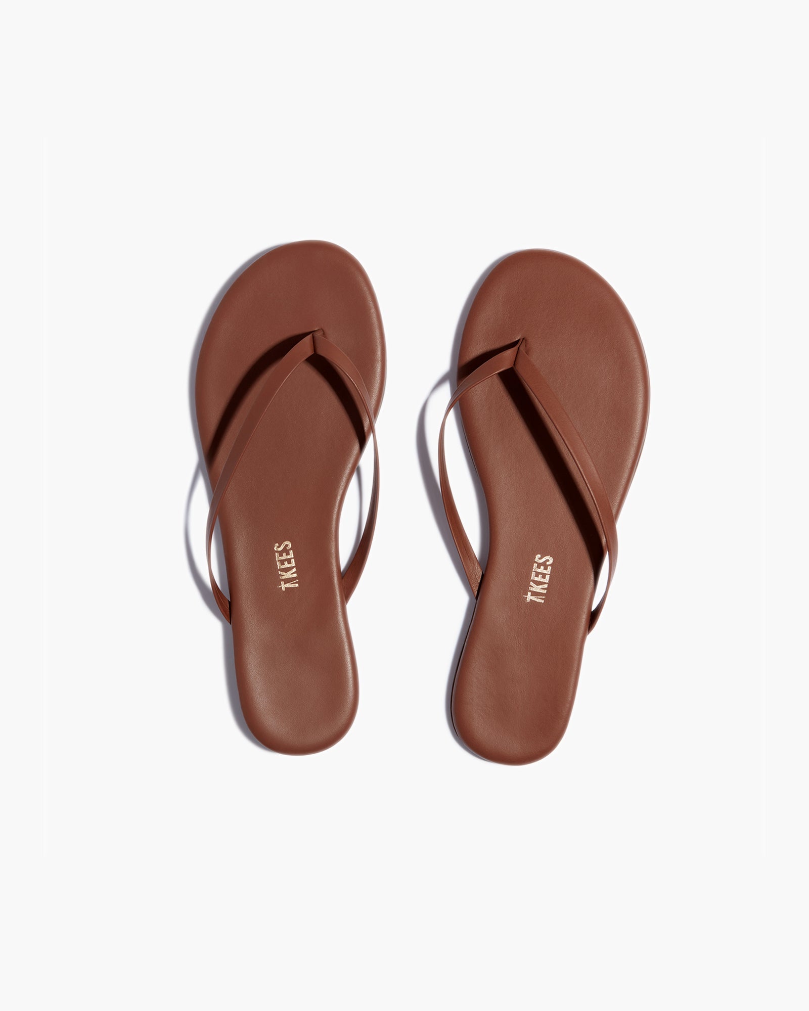 Women's TKEES Lily Vegan Flip Flops Brown | DNWFX8372