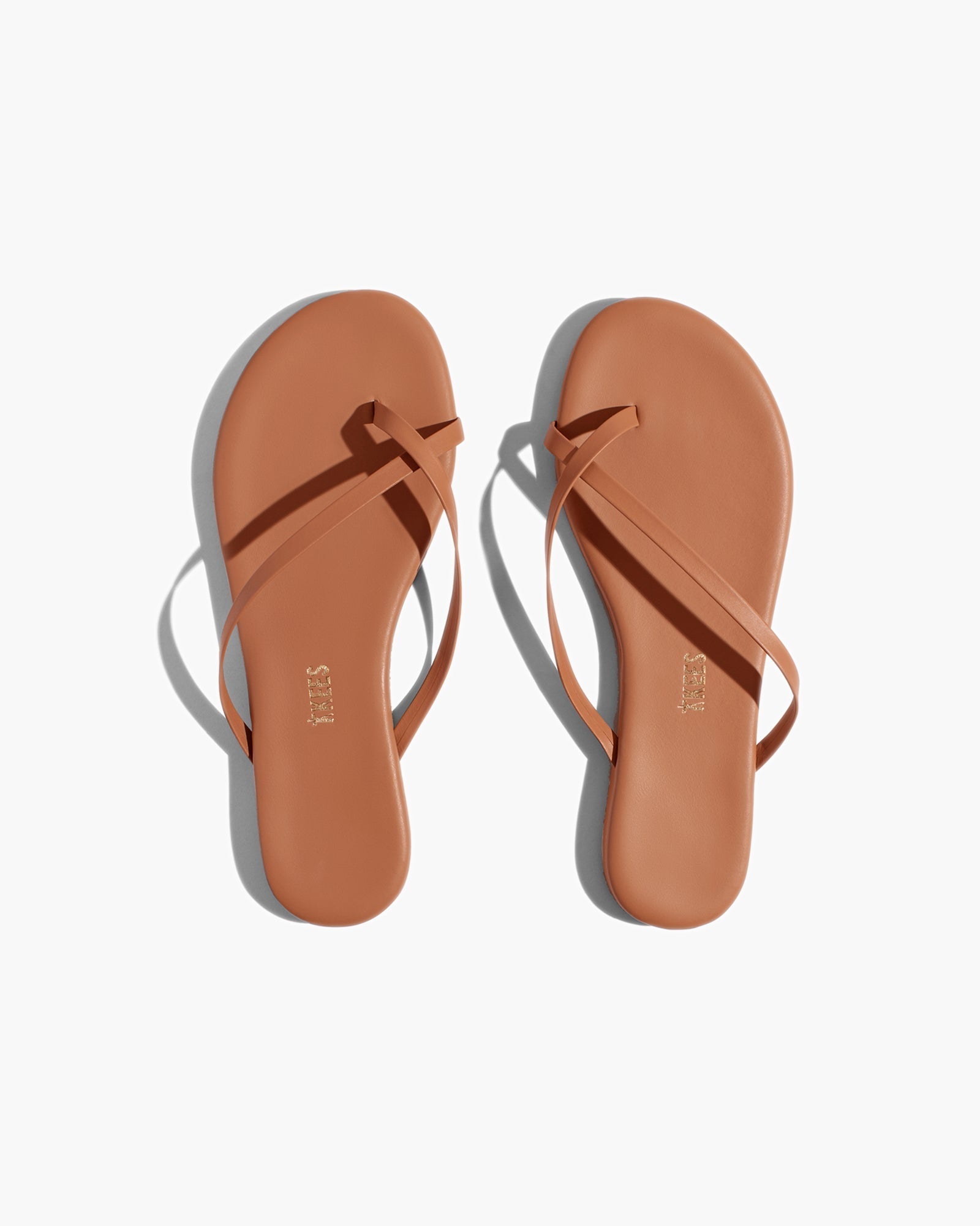 Women's TKEES Riley Sandals Rose Gold | DEHCB7281